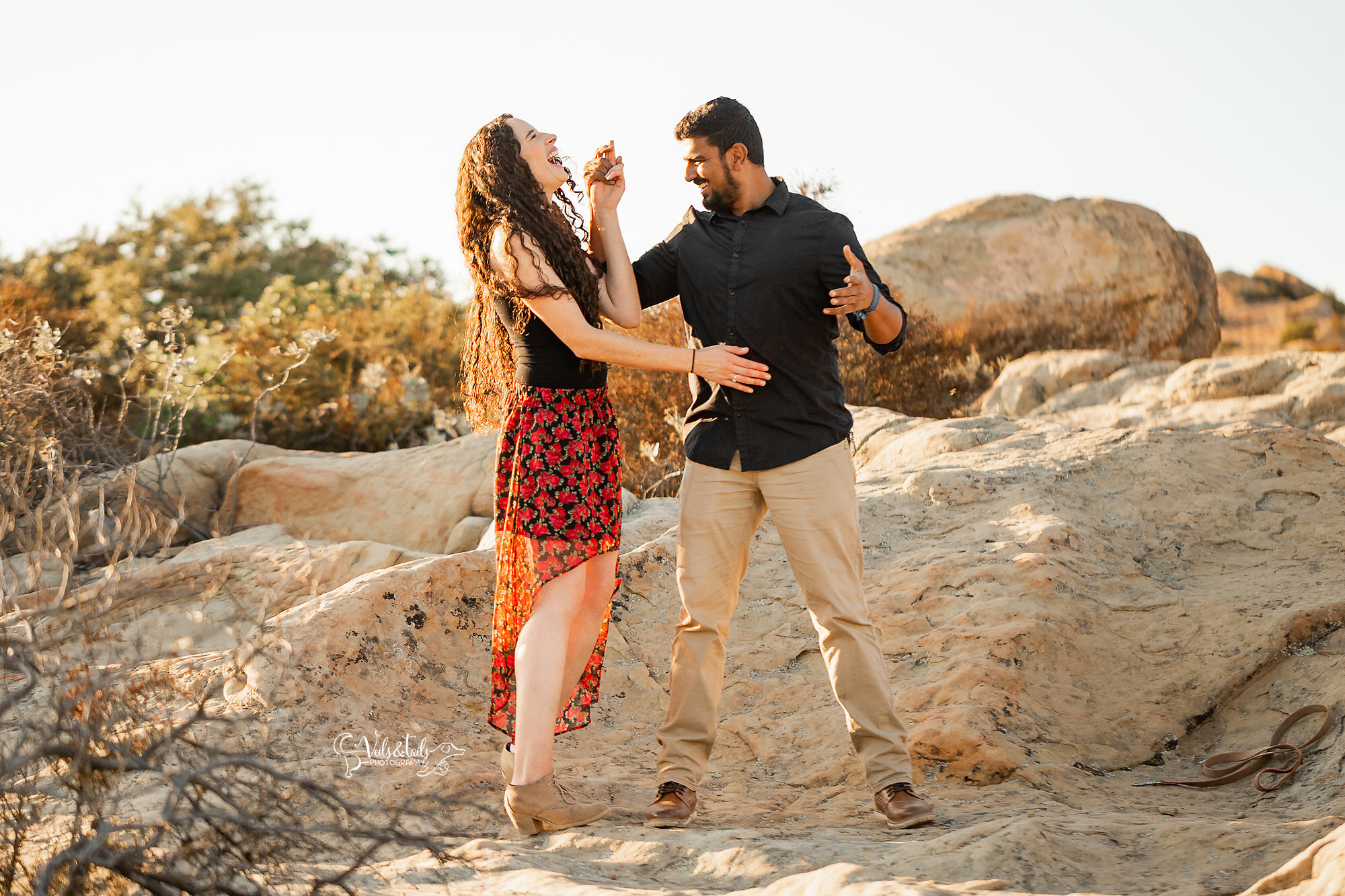 candid engagement photography, fun