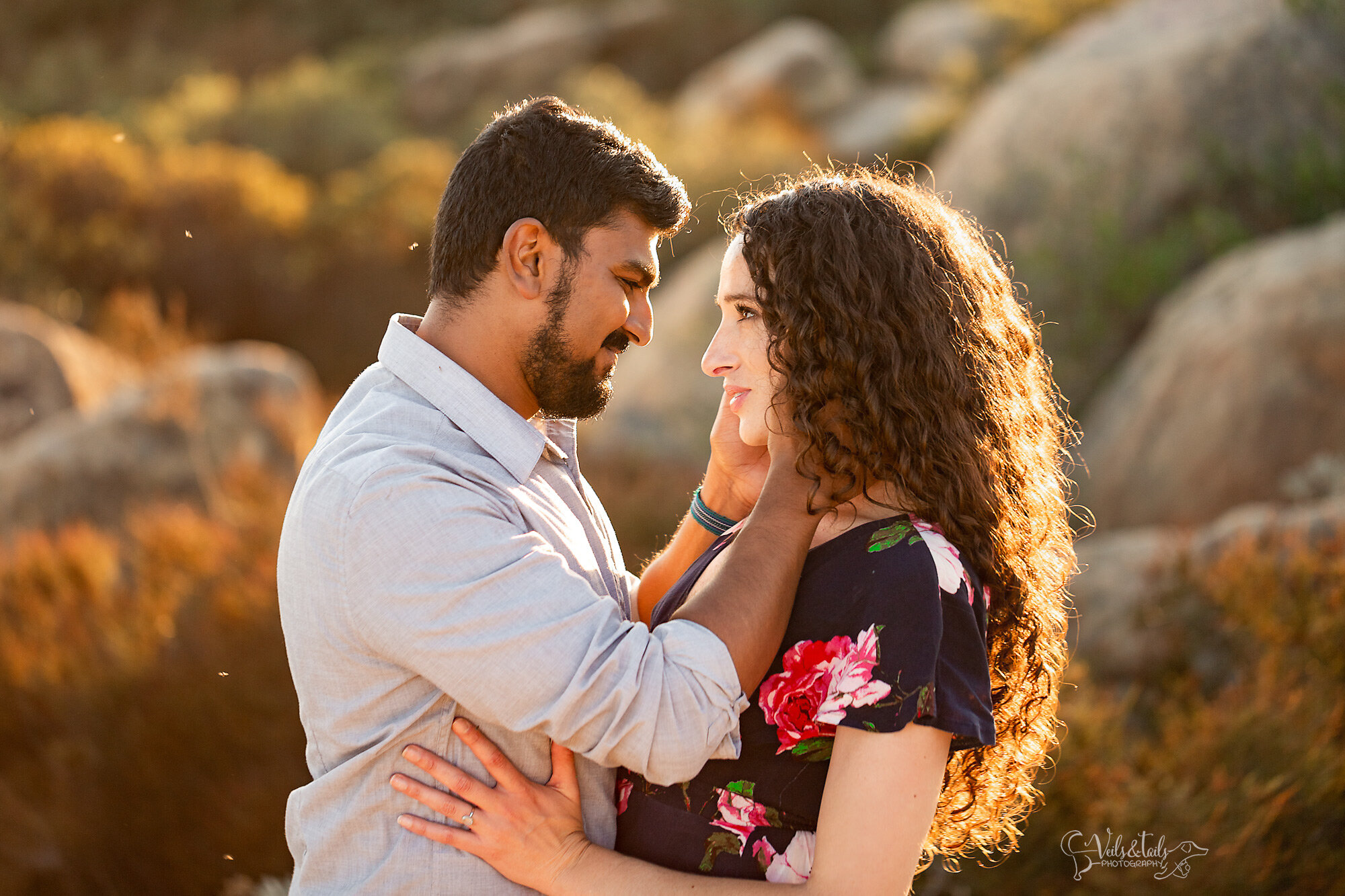 sunset engagement session at Lizard's Mouth in Santa Barbara