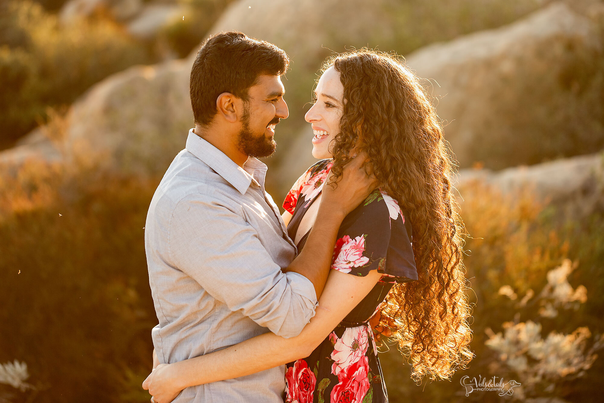 sunset engagement session at Lizard's Mouth in Santa Barbara