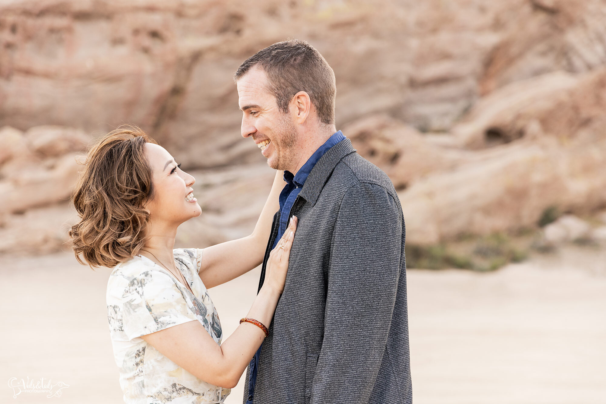 muted colors engagement session photographer