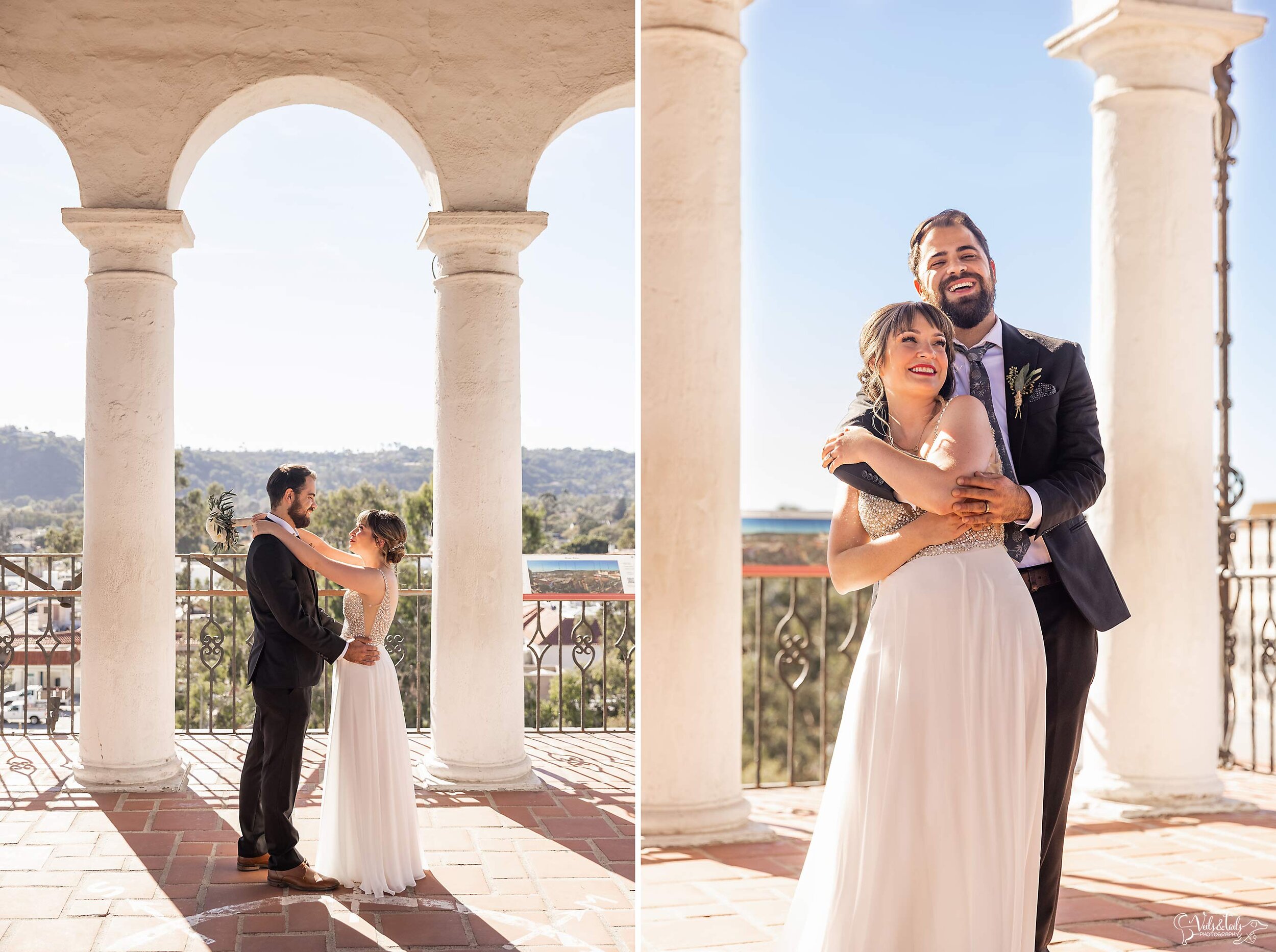 Santa Barbara Courthouse wedding photographer view