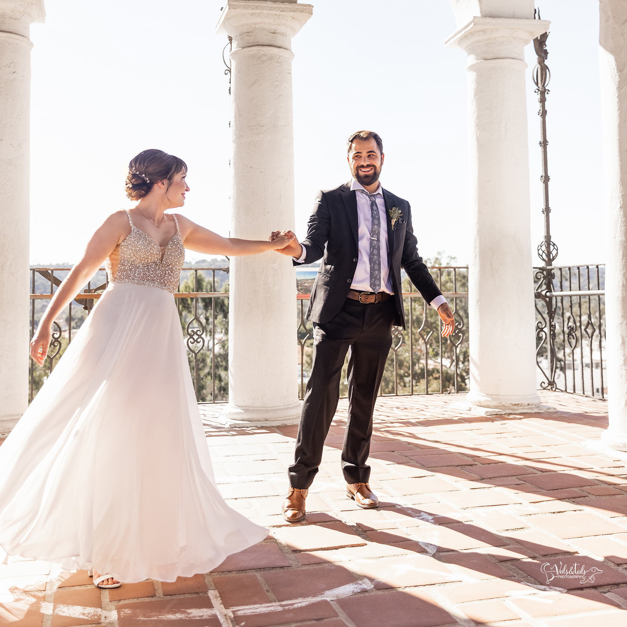 Santa Barbara Courthouse wedding photographer