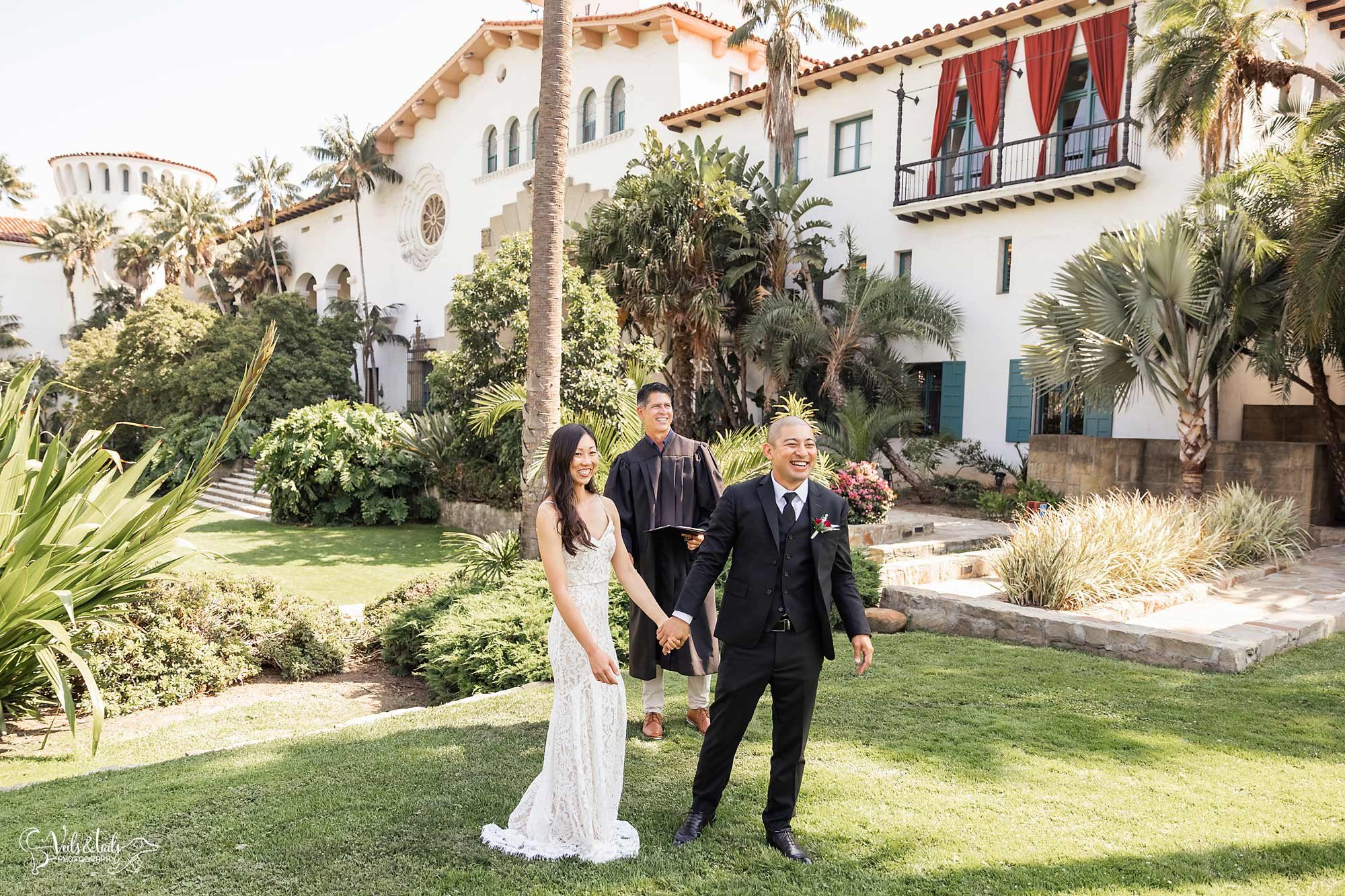 Santa Barbara Courthouse wedding photographer