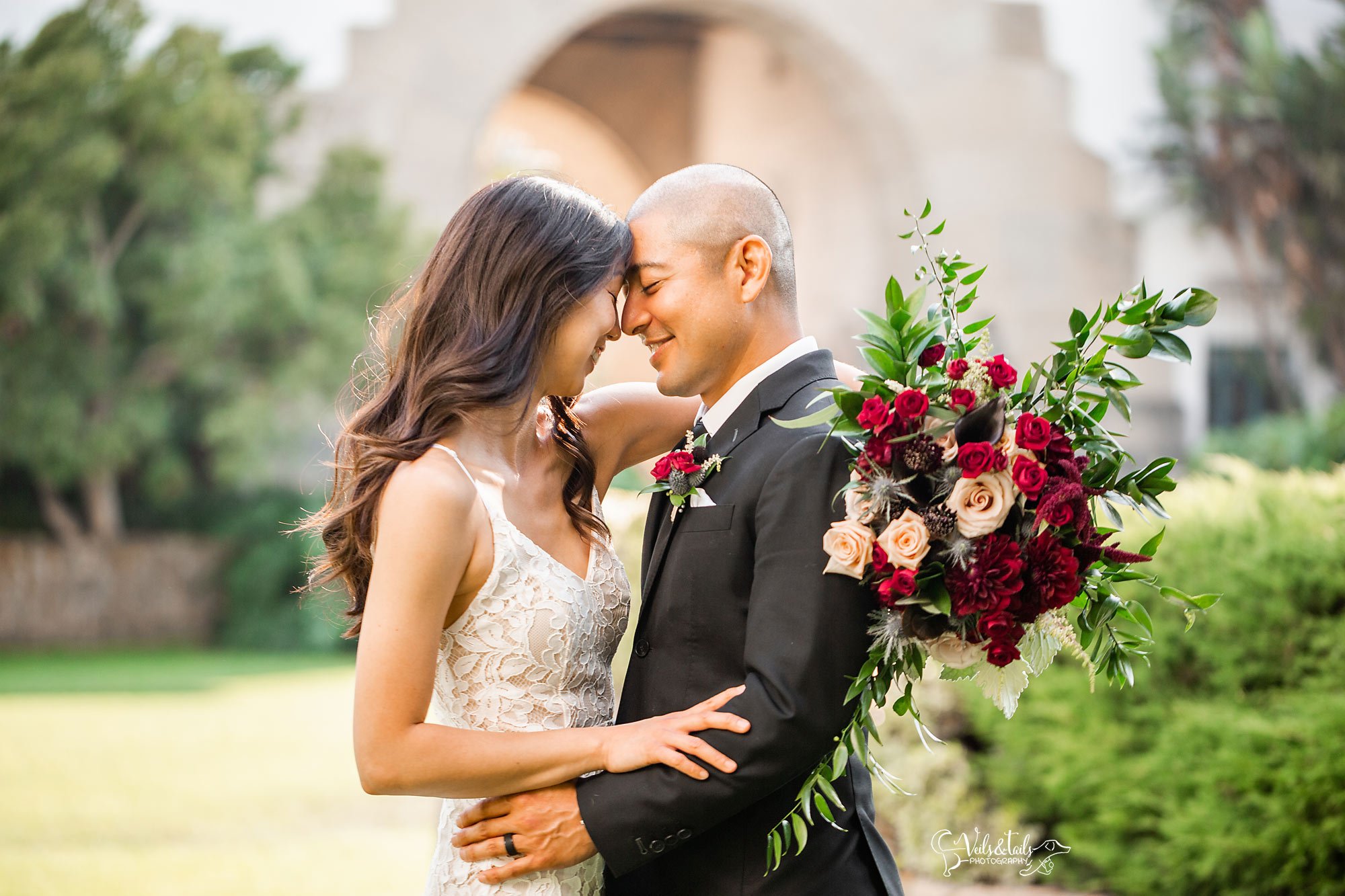 Santa Barbara Courthouse wedding photographer and florals