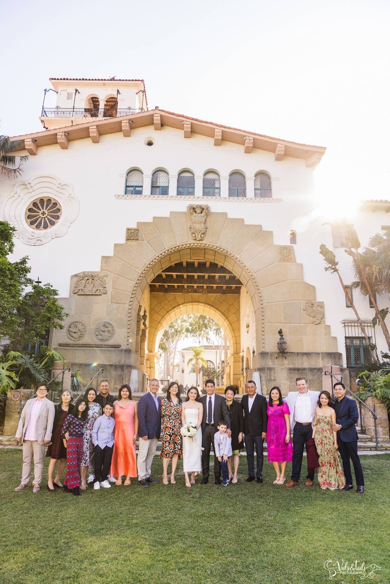 Santa Barbara Courthouse wedding photographer family