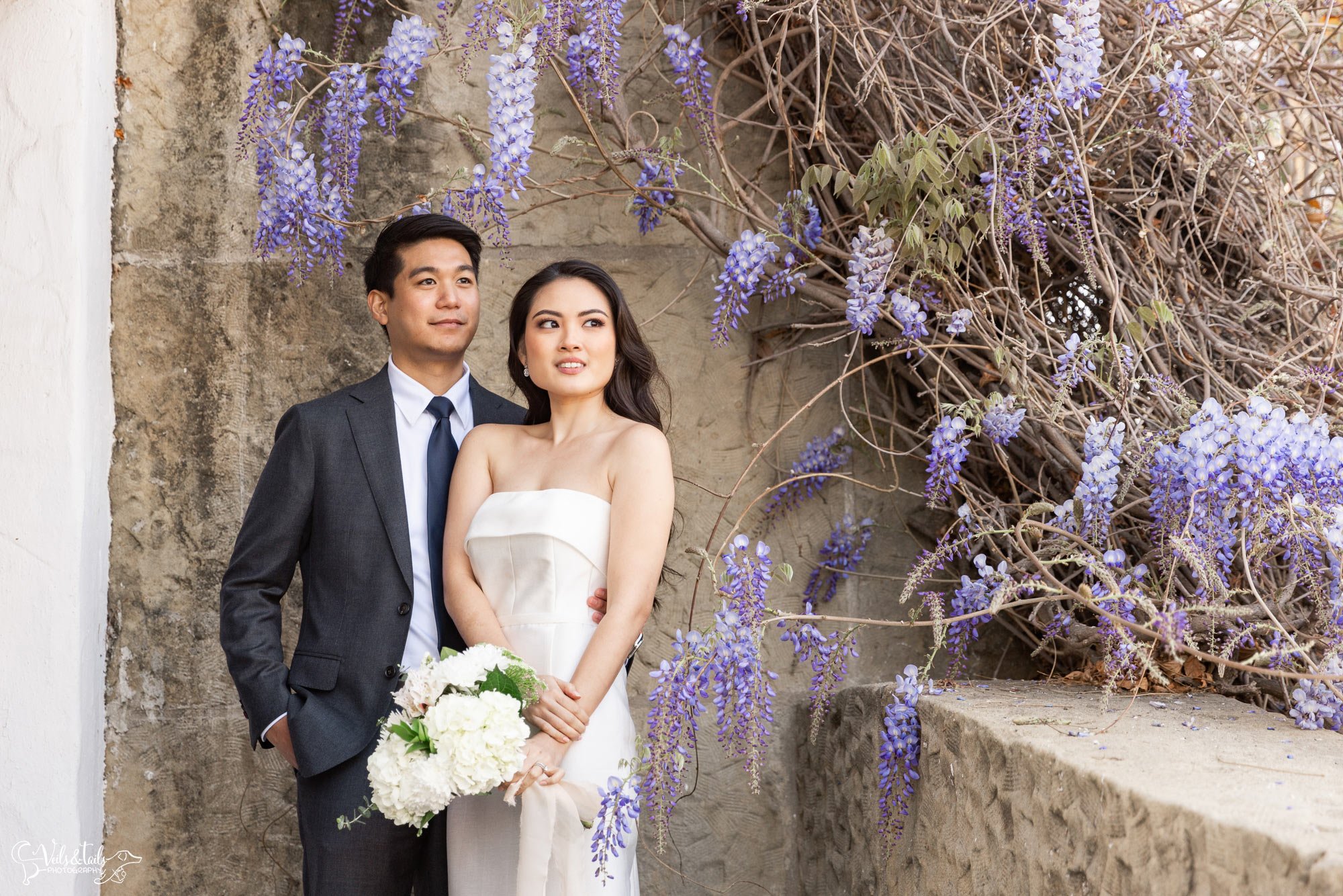 spring Santa Barbara Courthouse wedding photography