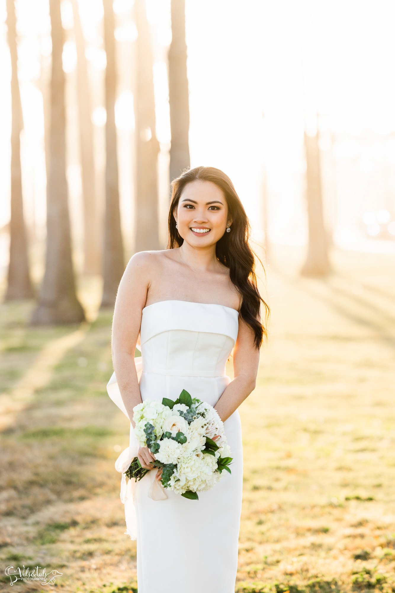 beach town chic Santa Barbara wedding photographer bridal portrait