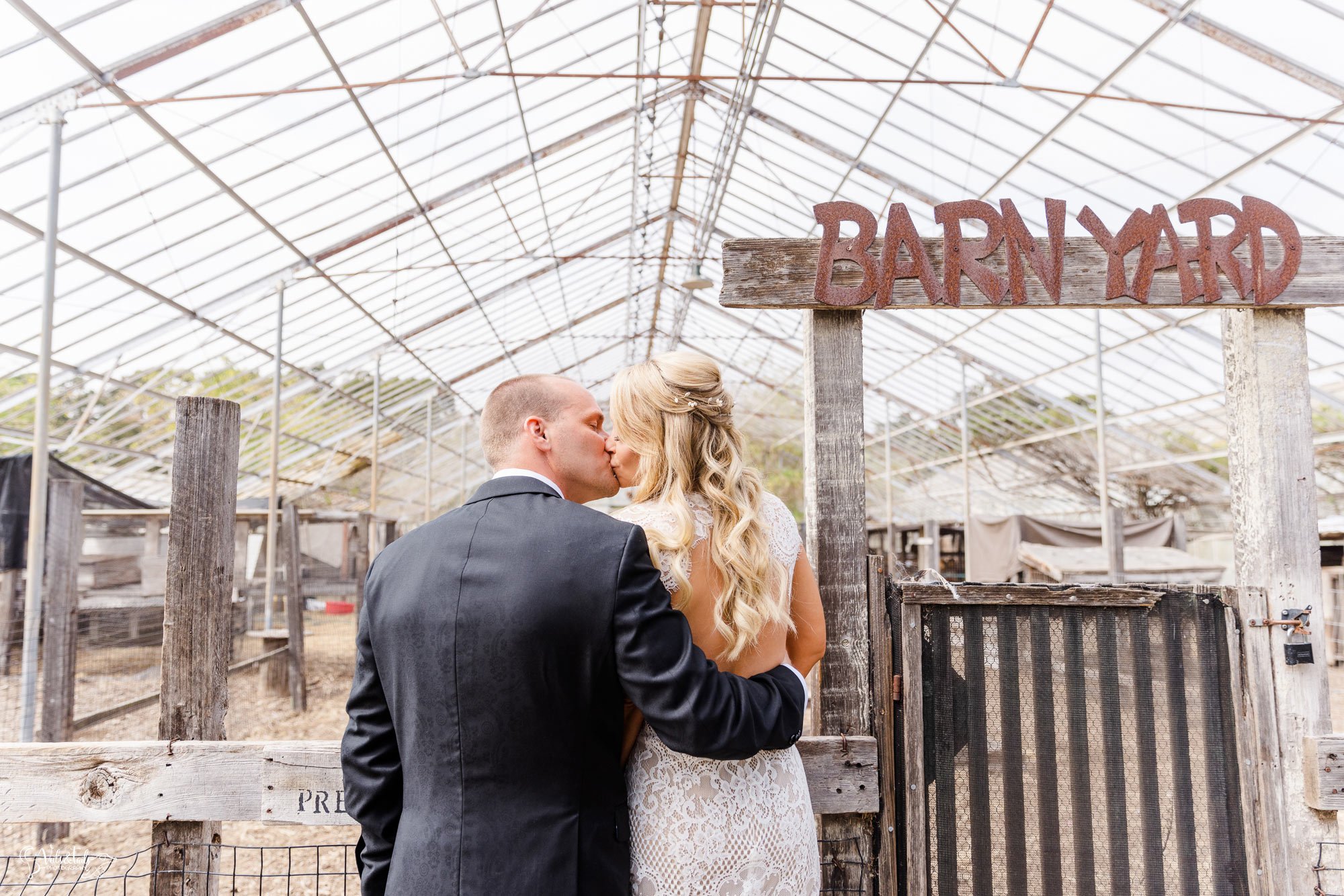 coastal farm barnyard wedding portraits, Santa Barbara Photographer