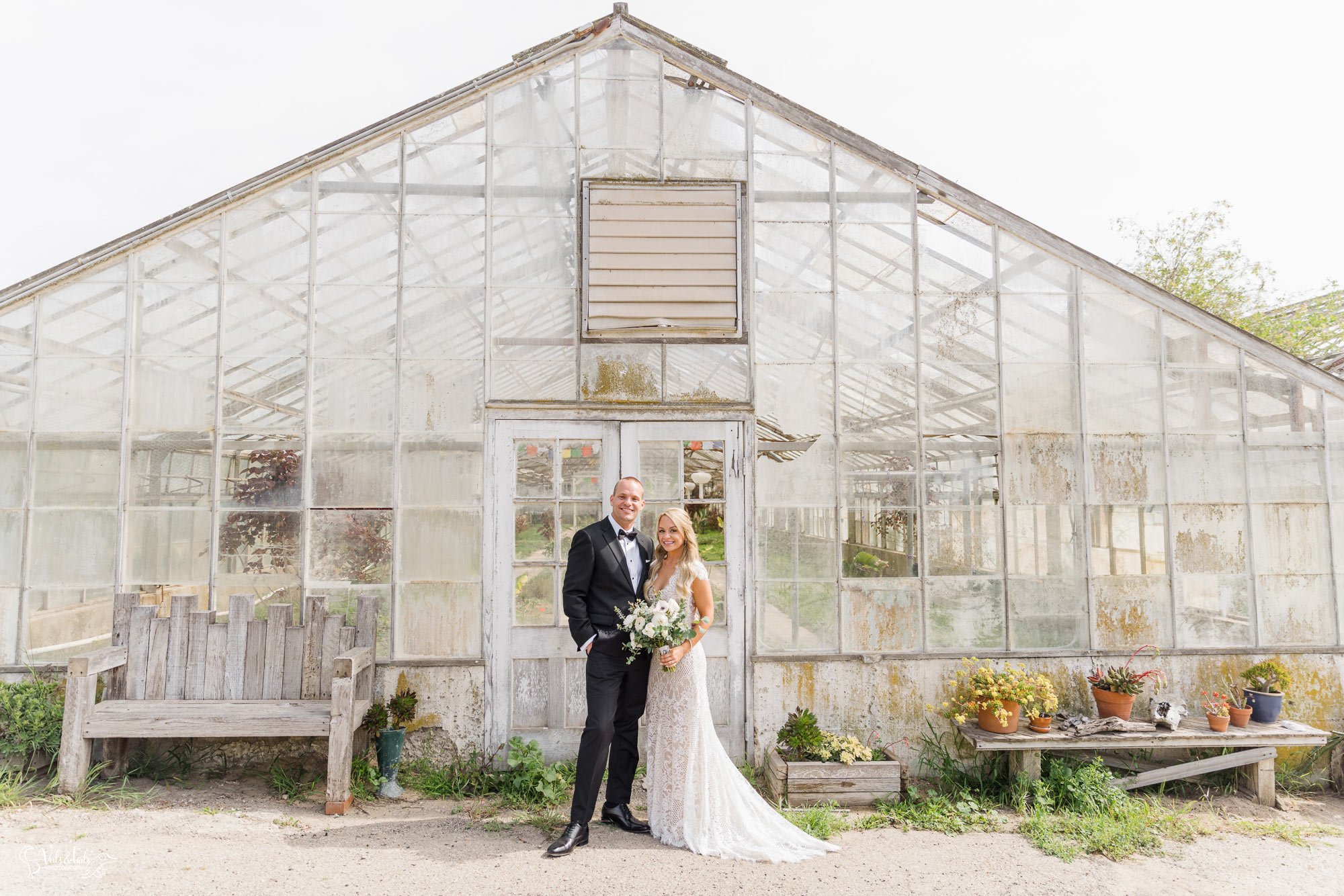 coastal farm greenhouse wedding in Santa Barbara - Dos Pueblos Orchid Farm Wedding Photographer