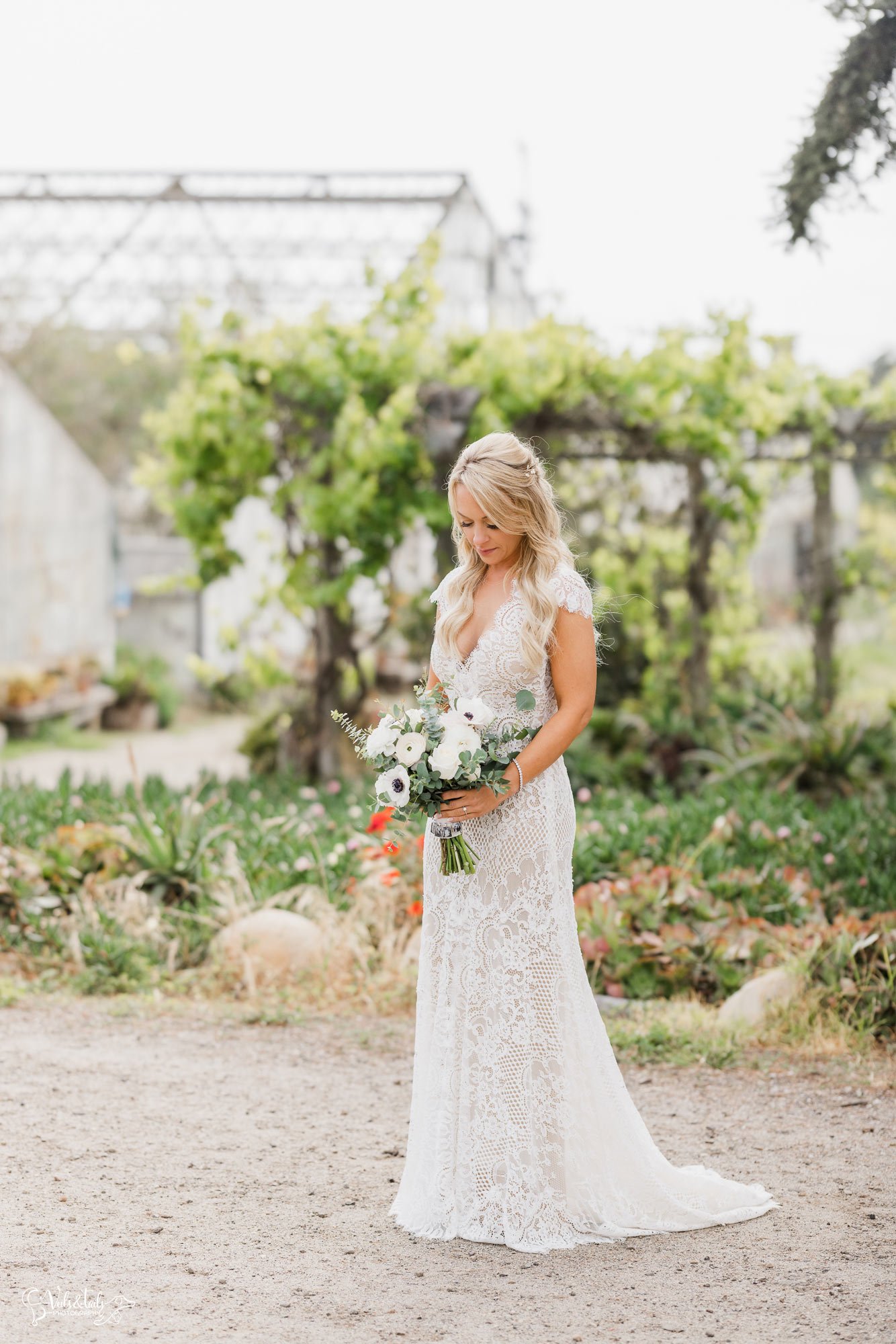 light and airy wedding photography, Santa Barbara Dos Pueblos Orchid Farm