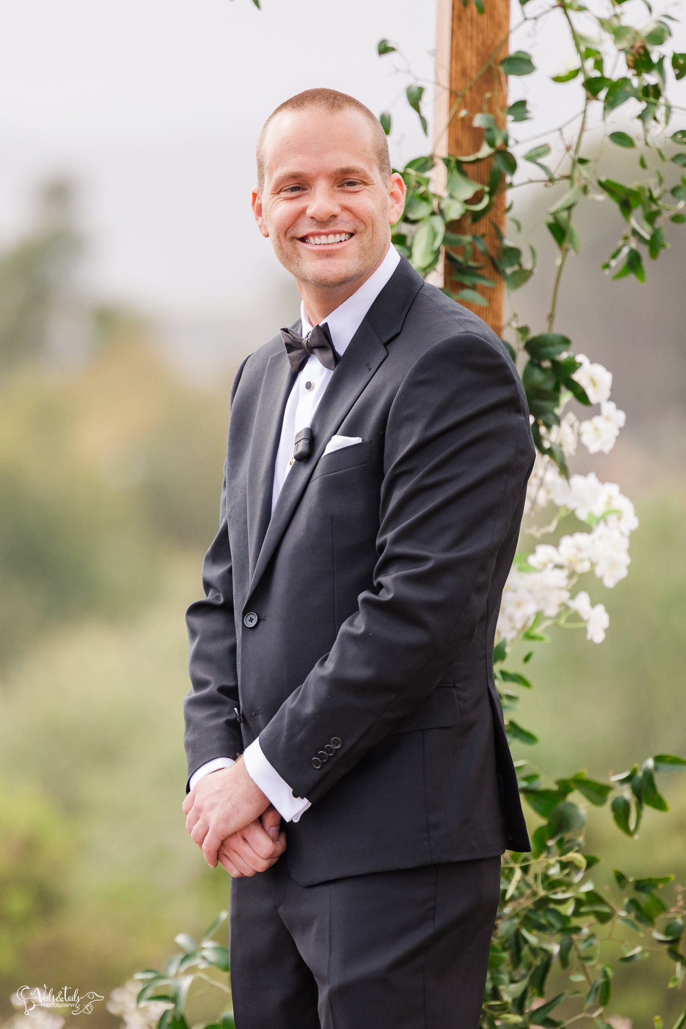 Dos Pueblos Orchid Farm Wedding Photographer - ceremony on the bluffs