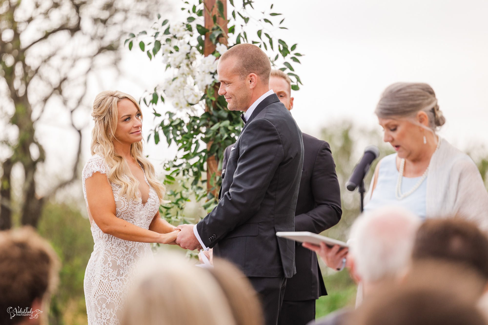 Dos Pueblos Orchid Farm Wedding Photographer - bluffs ceremony