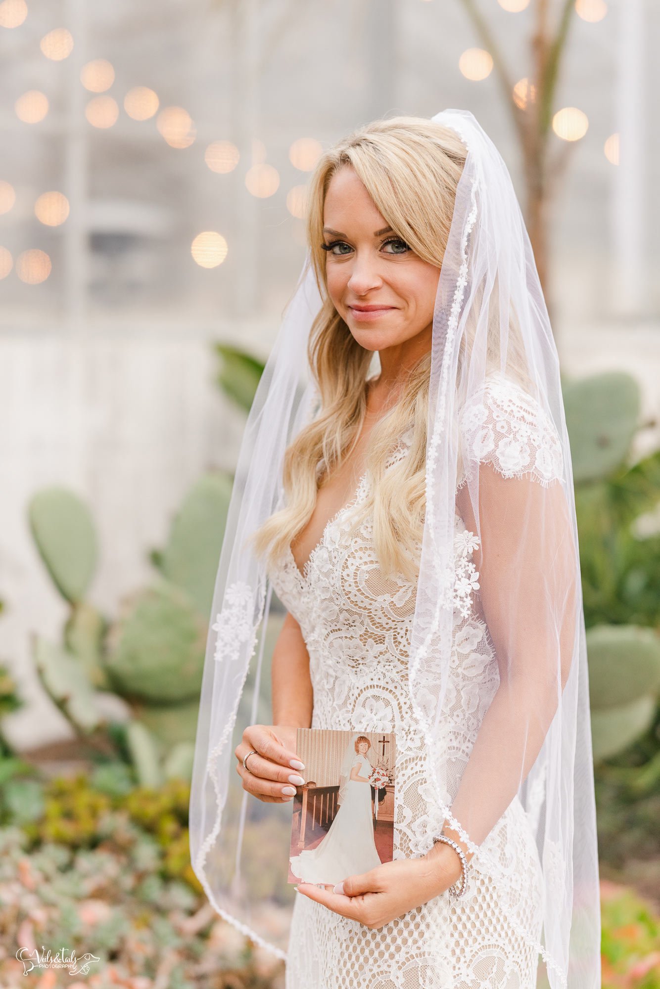 Dos Pueblos Orchid Farm Wedding - Santa Barbara Photographer  - greenhouse bride in veil