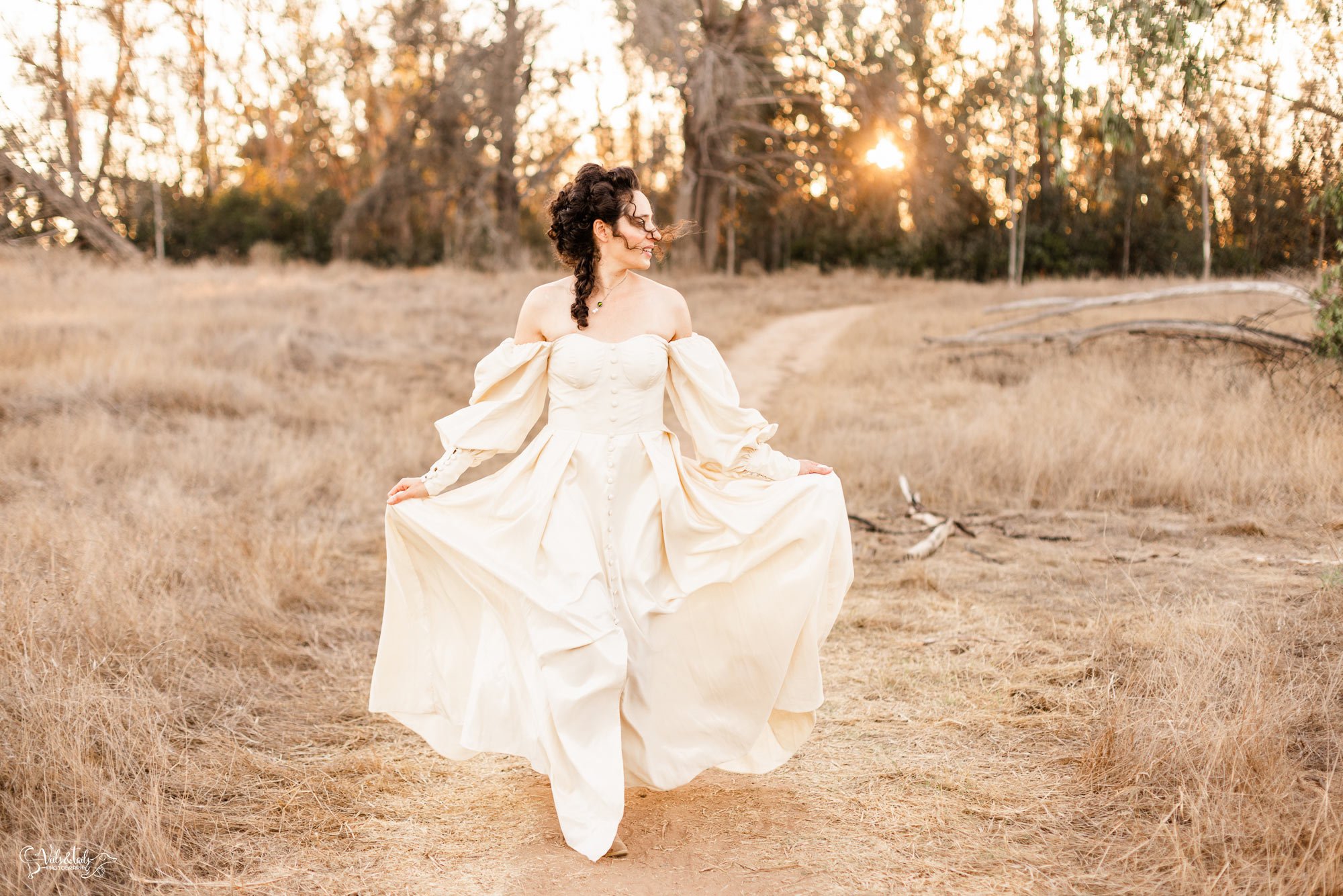 halloween historical inspired elopement editorial session in Santa Barbara by Veils &amp; Tails Photography