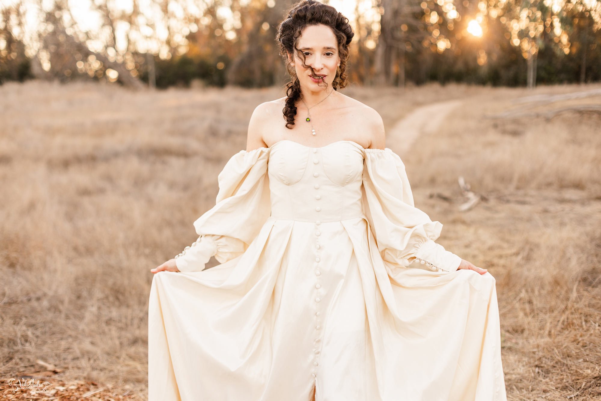 fall halloween 18th century inspired elopement editorial session in Santa Barbara by Veils &amp; Tails Photography