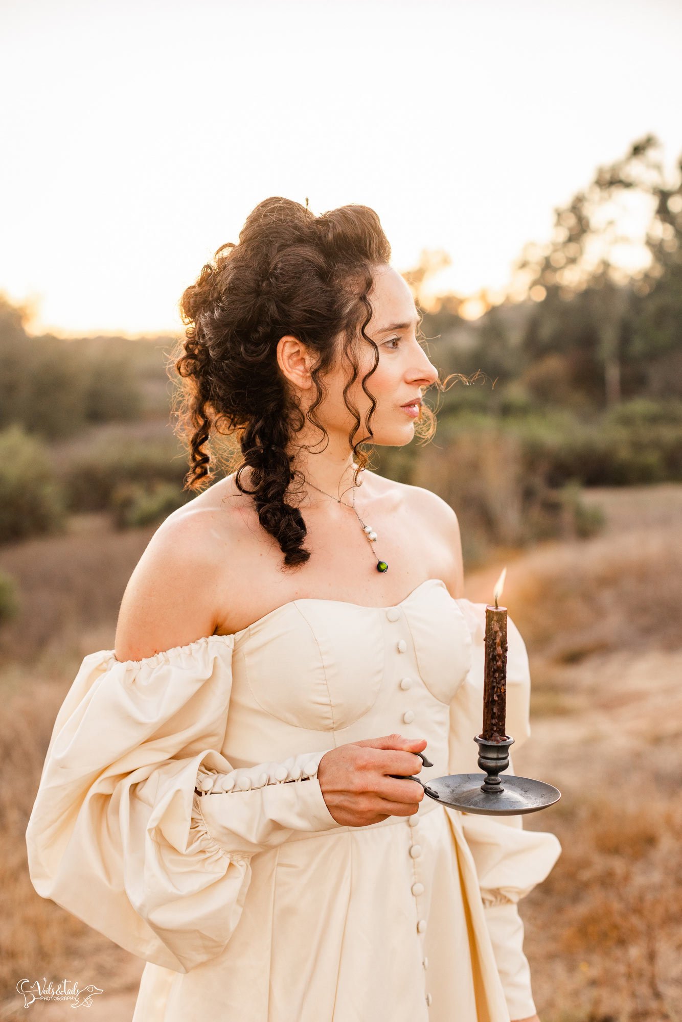 historical halloween styled editorial by Veils &amp; Tails Photography, fall elopement