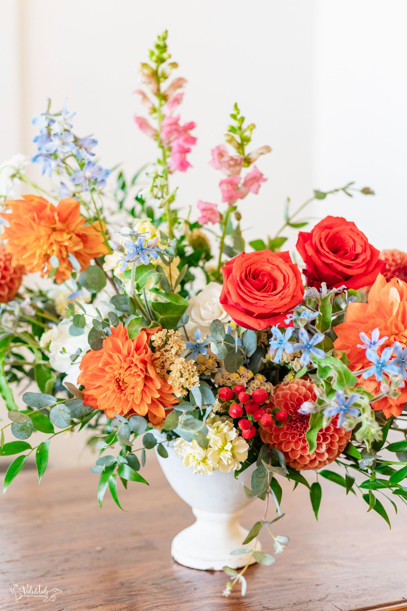 1880 Union Wedding florals Veils & Tails Photography