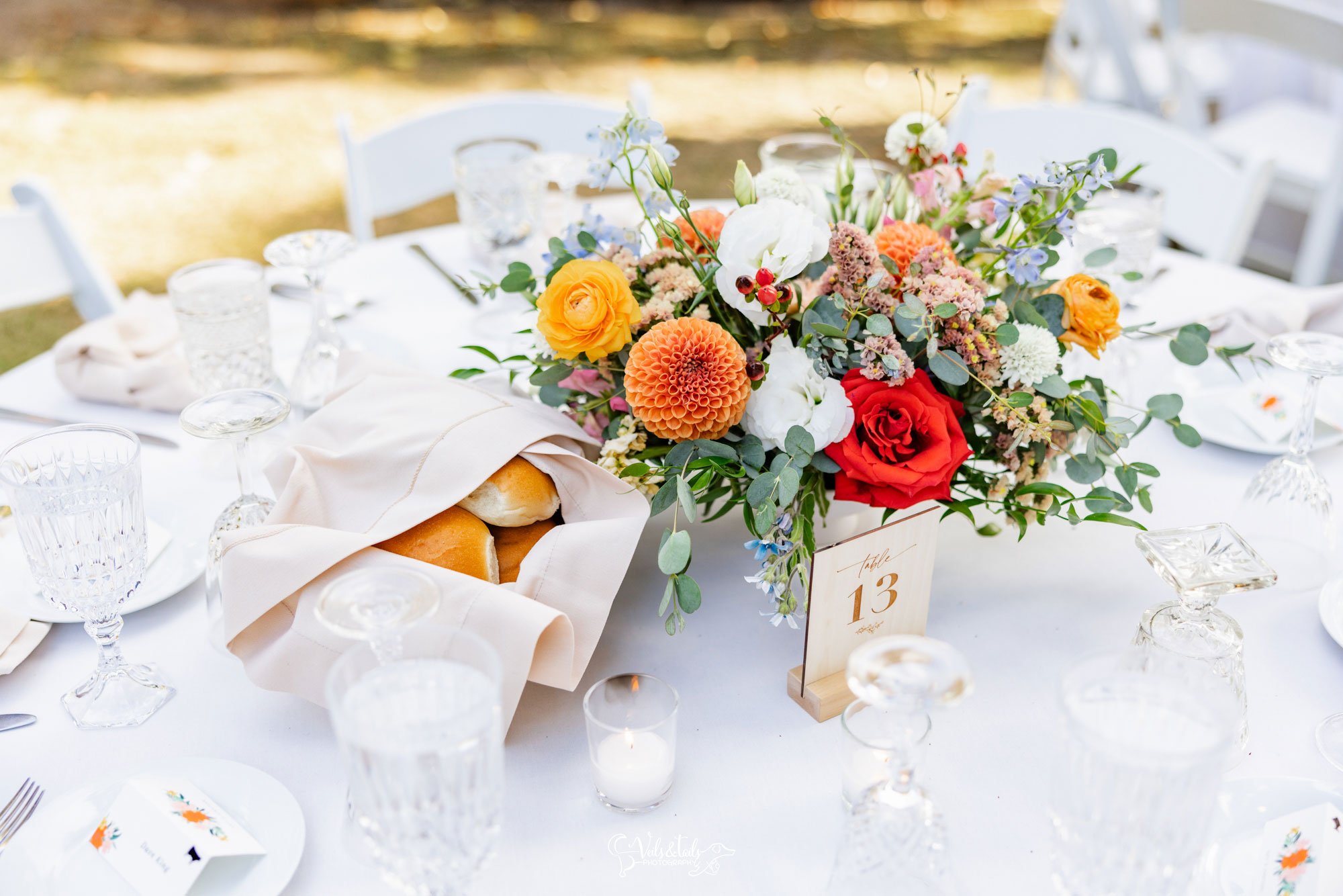 1880 Union Wedding reception details by Veils & Tails Photography