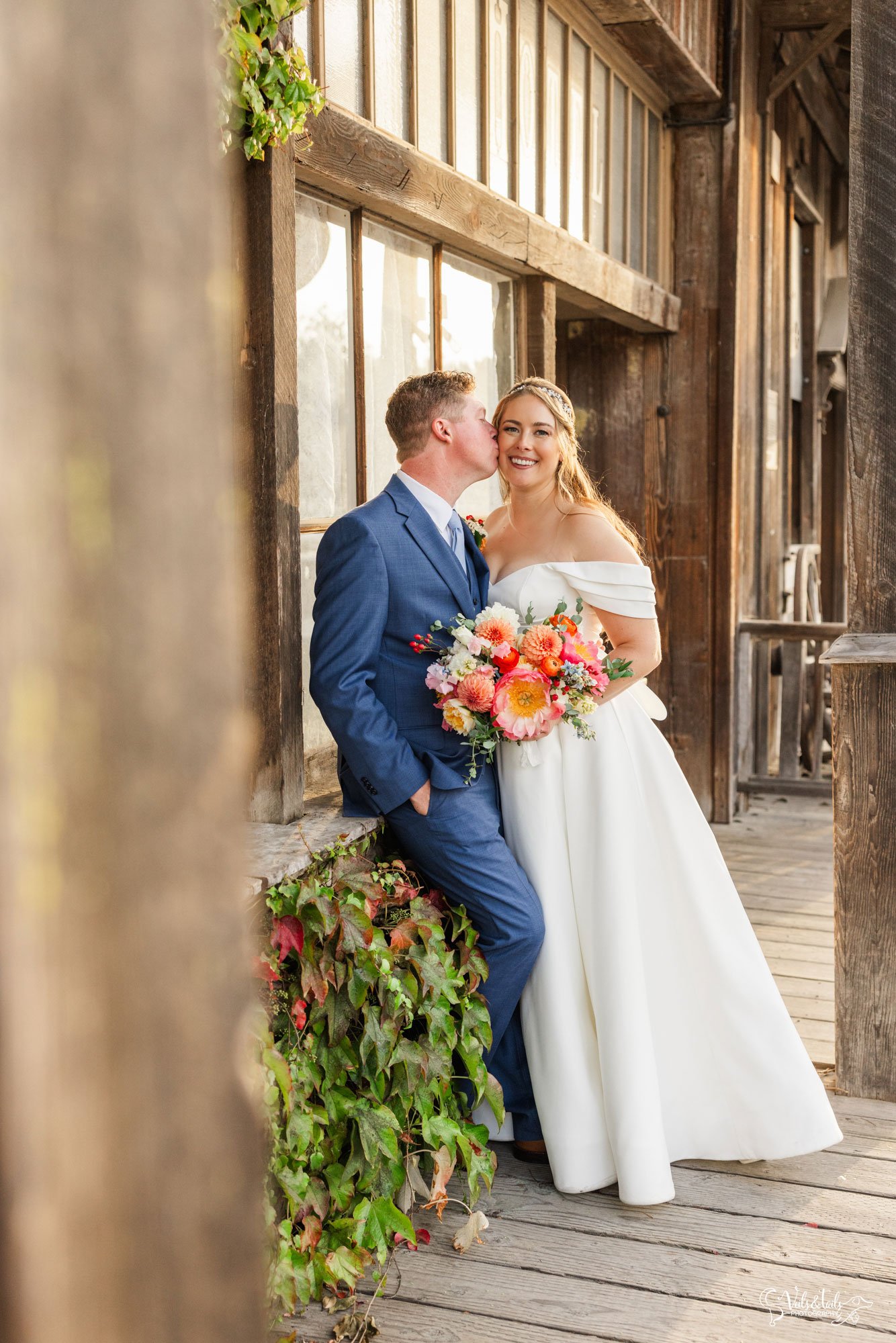 1880 Union Wedding rustic portraits by Veils & Tails Photography