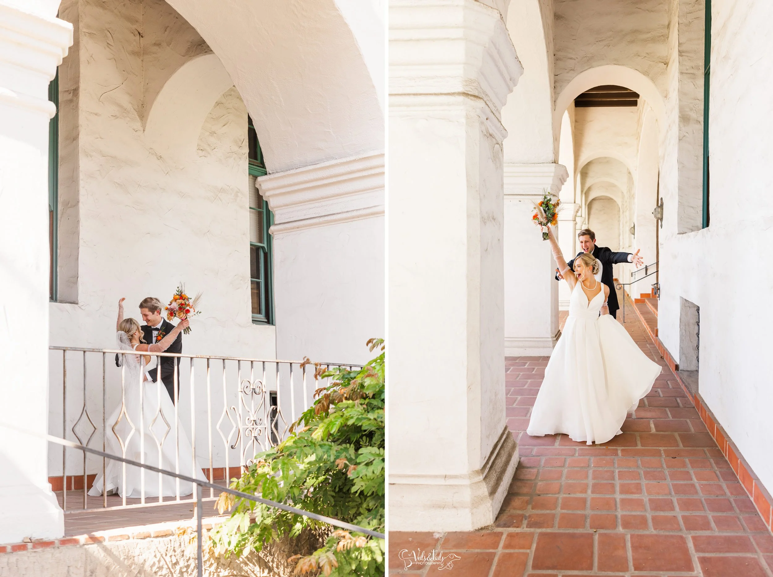 Santa Barbara Wedding Photographer Courthouse First Look