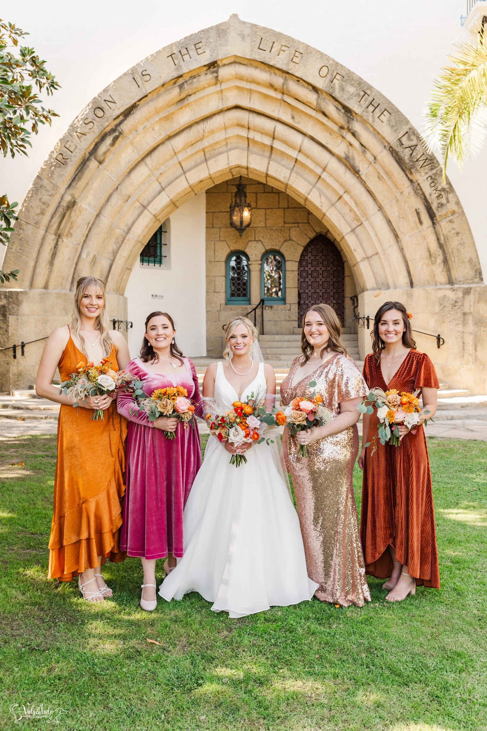 joyful Santa Barbara Wedding Photographer Courthouse sequin bridesmaids