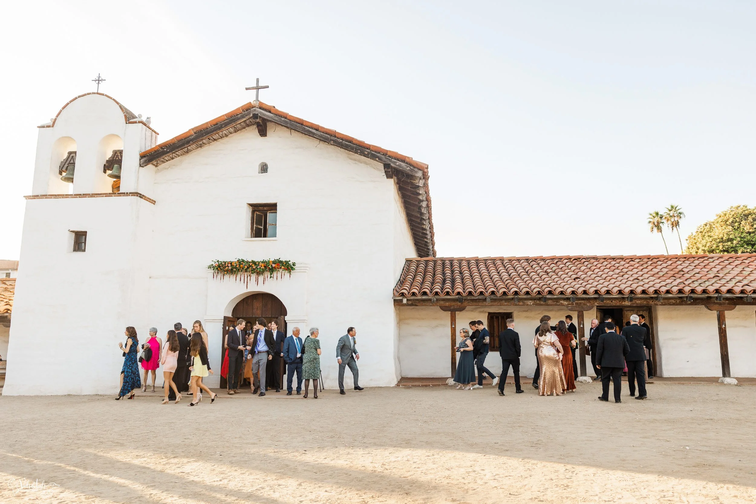 clean and airy Santa Barbara Presidio Wedding Photographer