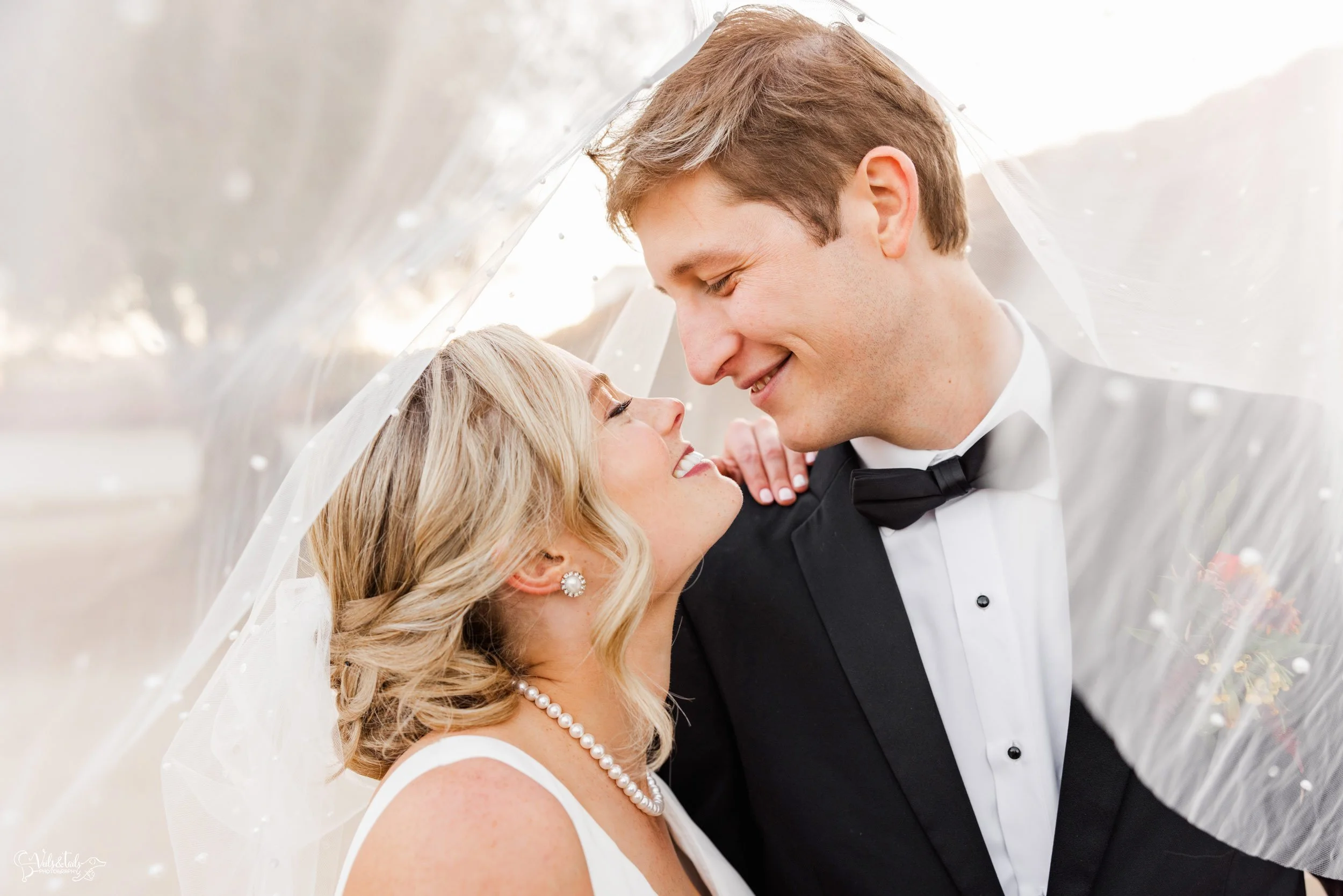 bright airy Santa Barbara Presidio Wedding Photographer veil