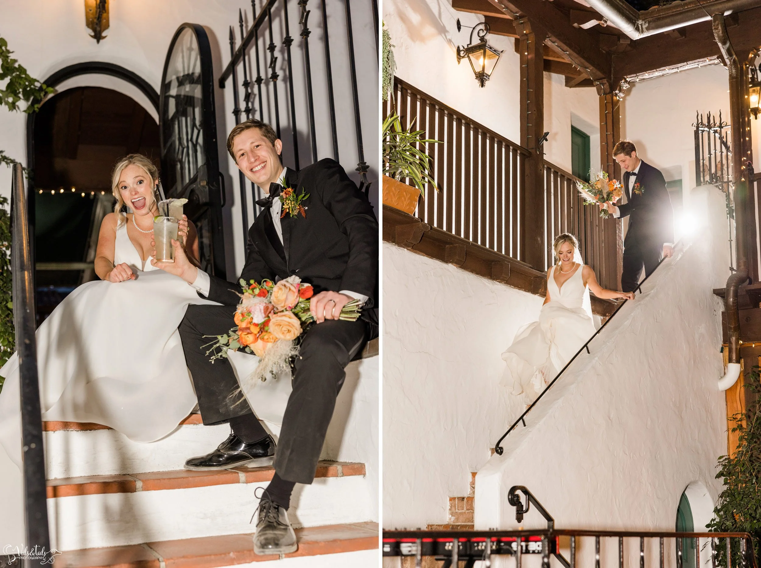 Santa Barbara Wedding Photographer reception El Paseo joyful