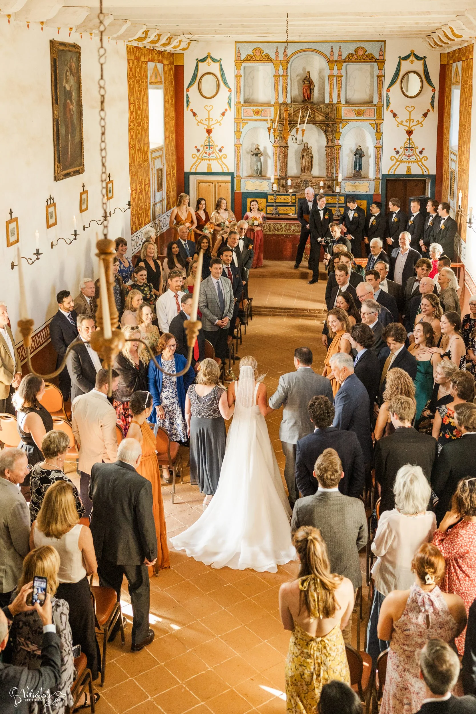 classic Santa Barbara Presidio Wedding Photographer
