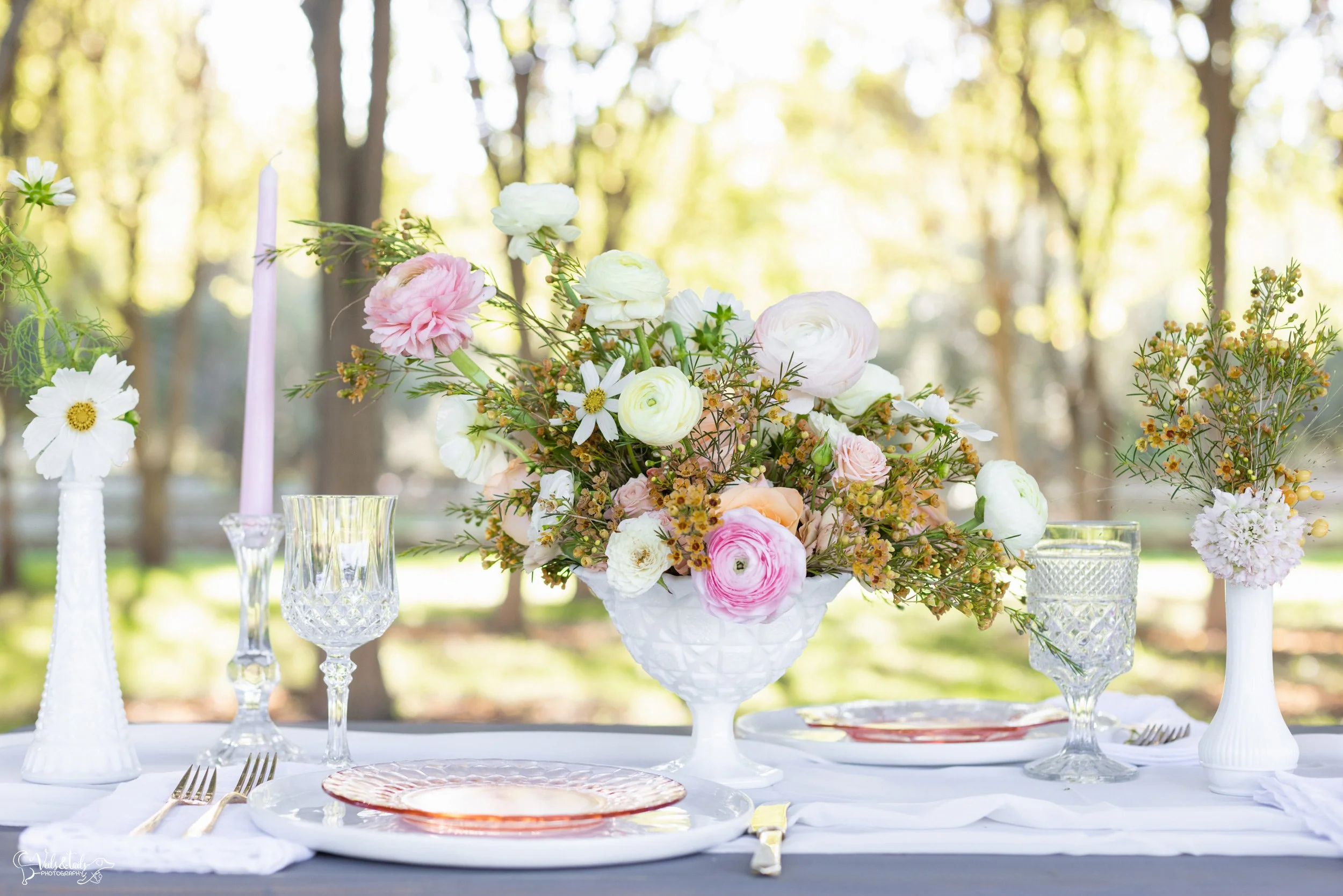 picnic wedding Breanna Jane Botanicals florals, Lieff Ranch venue details, wedding in Santa Ynez, Veils &amp; Tails Photography