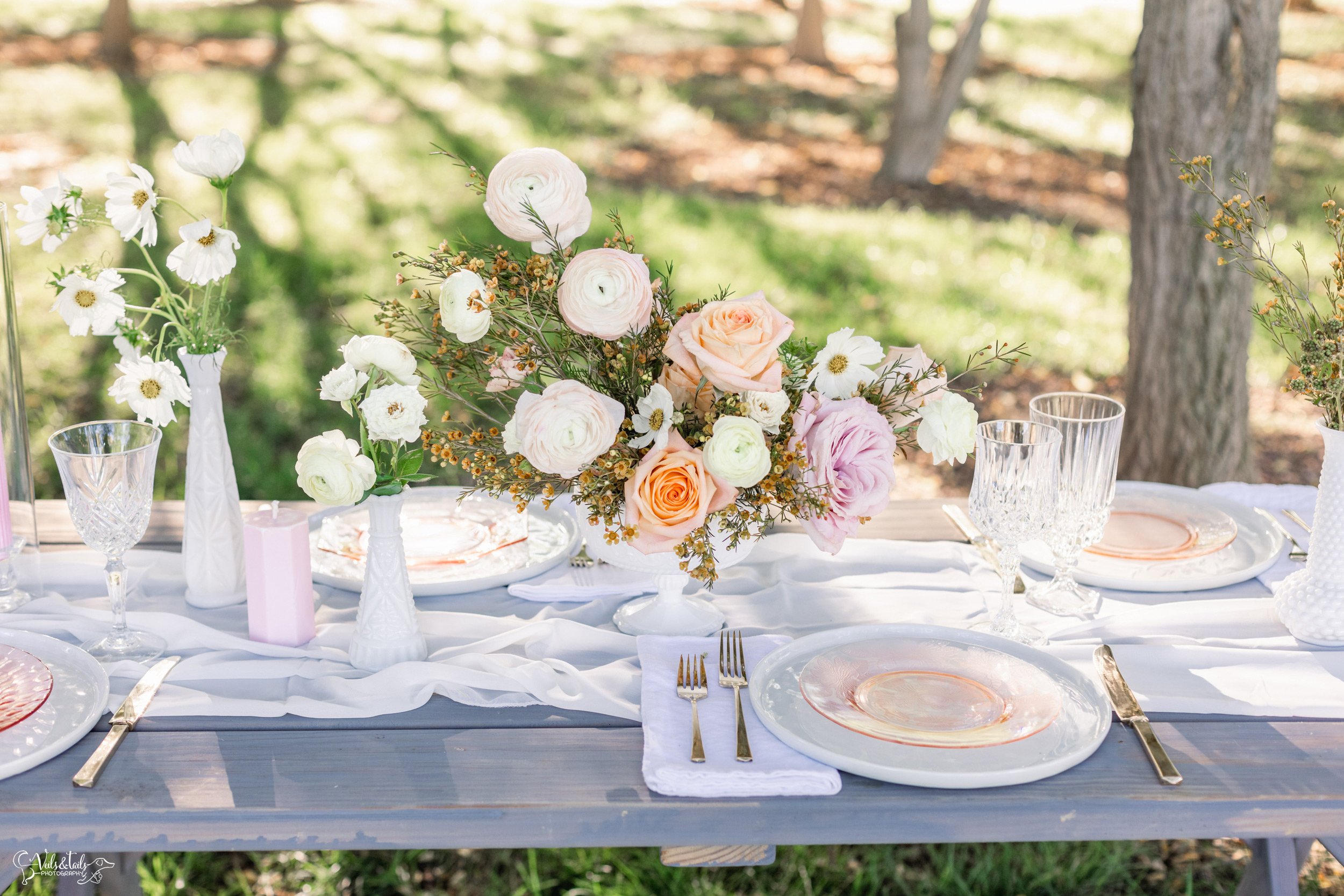 picnic wedding Breanna Jane Botanicals florals, Lieff Ranch venue details, wedding in Santa Ynez, LGBTQ+ friendly Veils &amp; Tails Photography