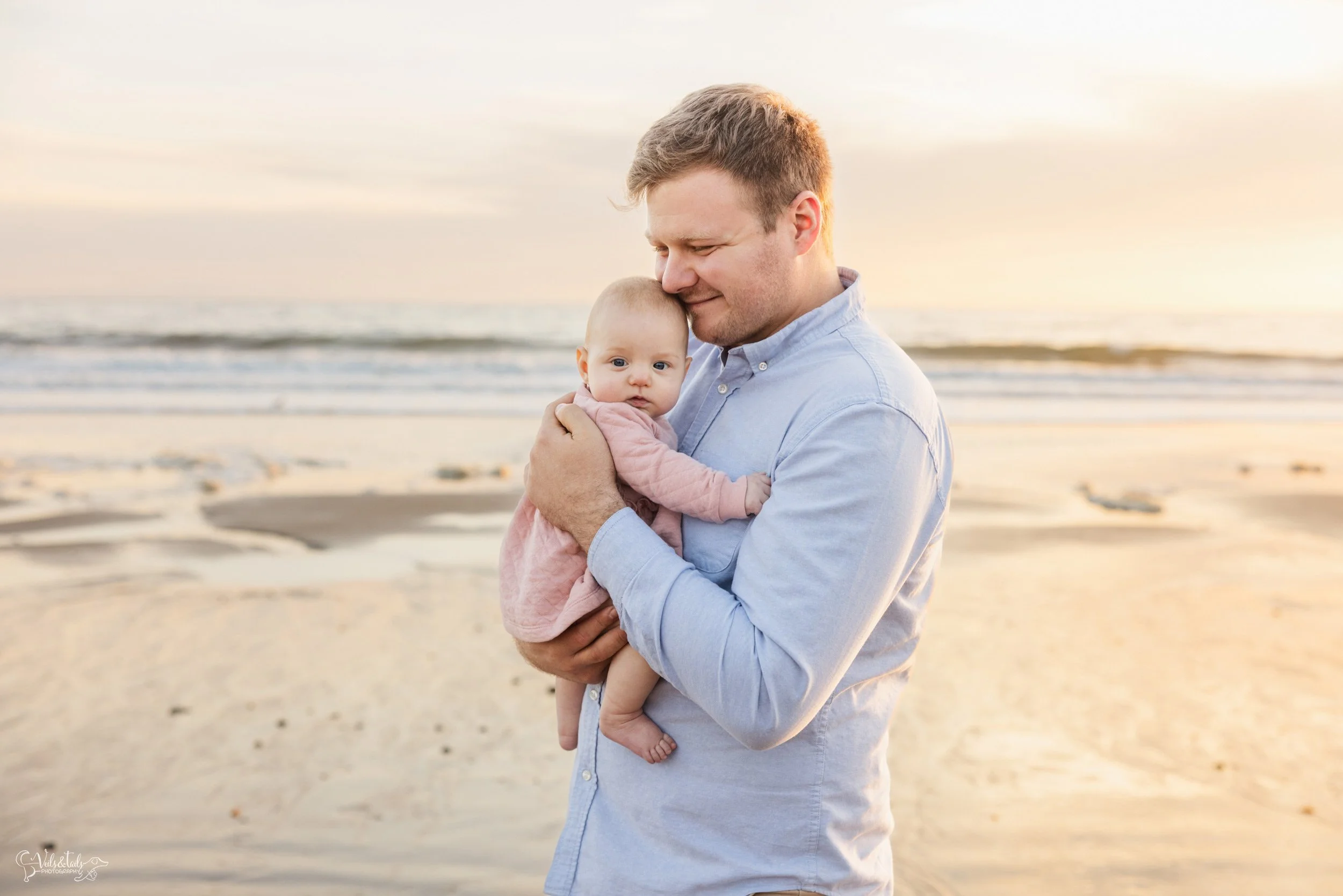 beach family session in Santa Barbara, Veils &amp; Tails Photography