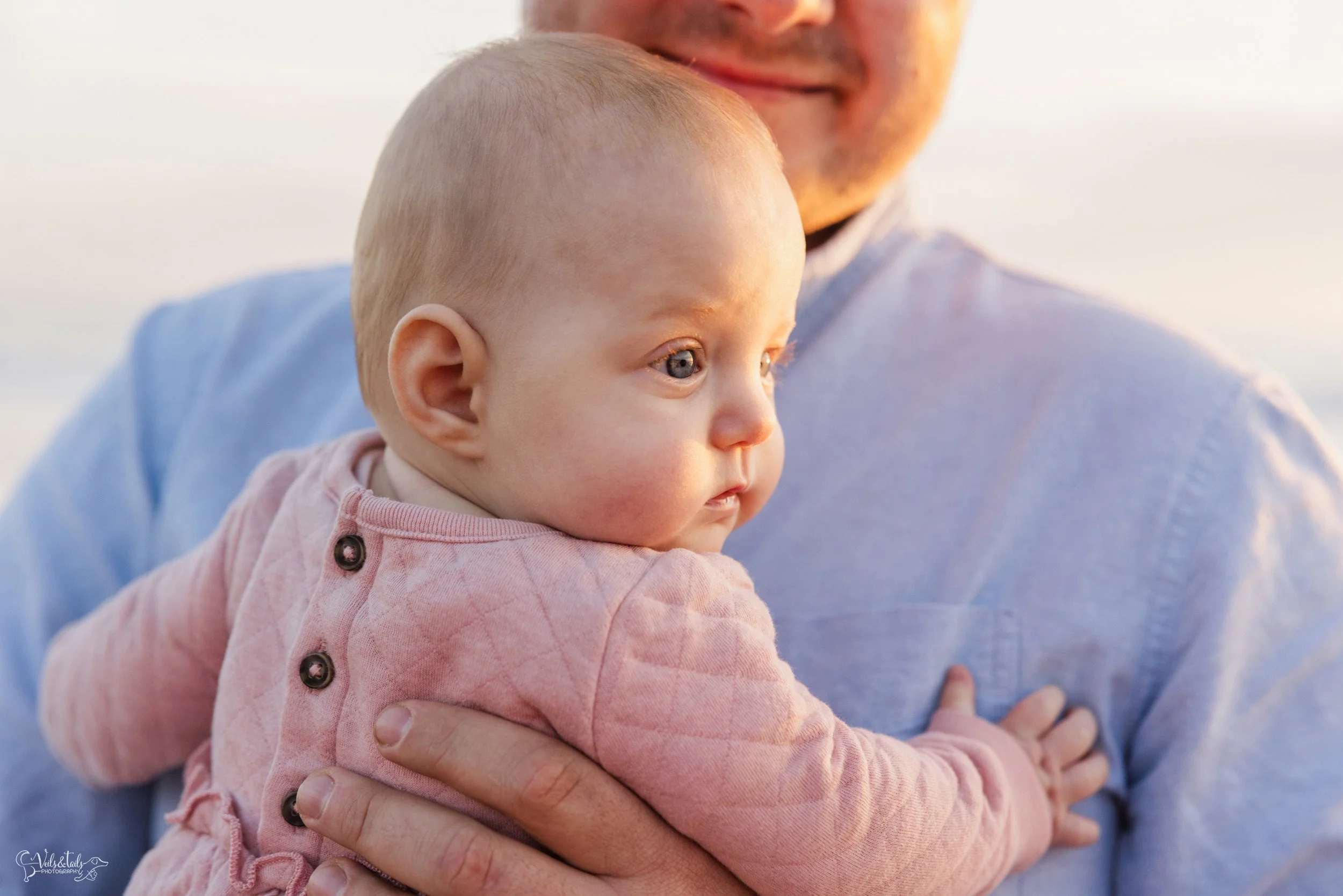 beach baby session in Santa Barbara, Veils &amp; Tails Photography