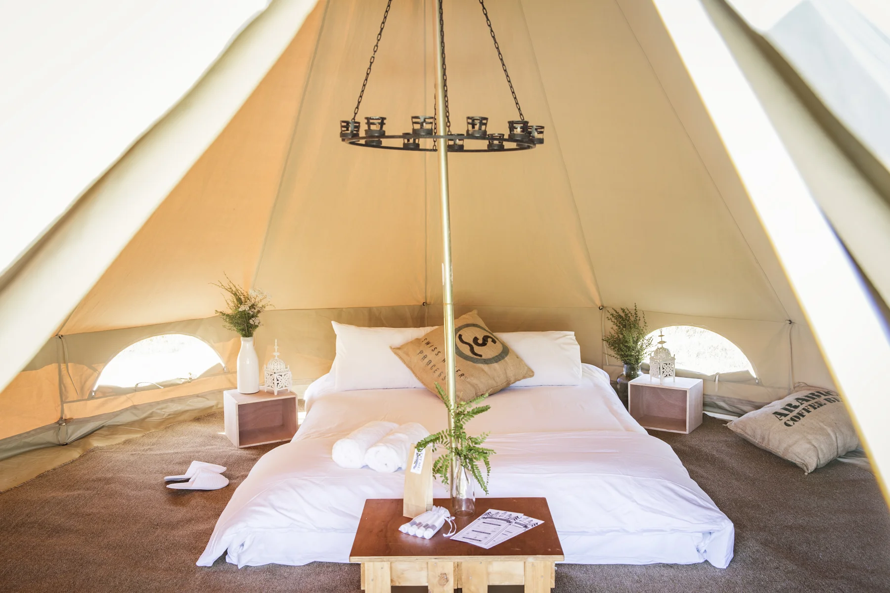   Glamping experience     scroll down   