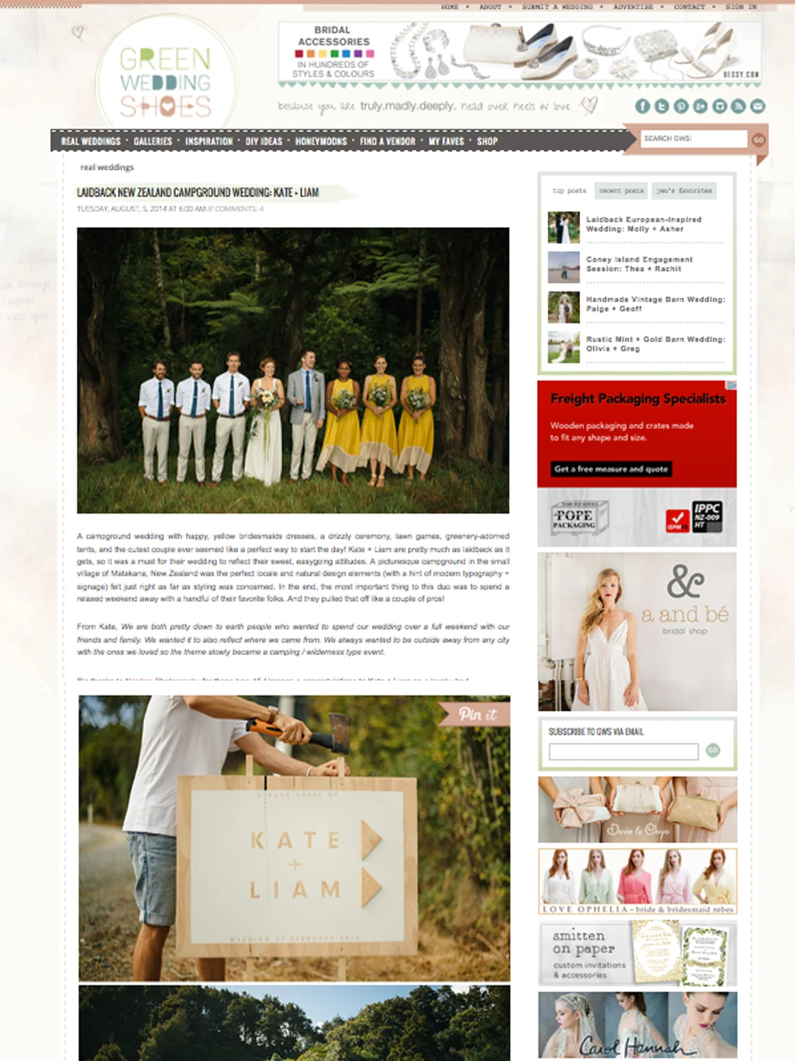 GREEN WEDDING SHOES
