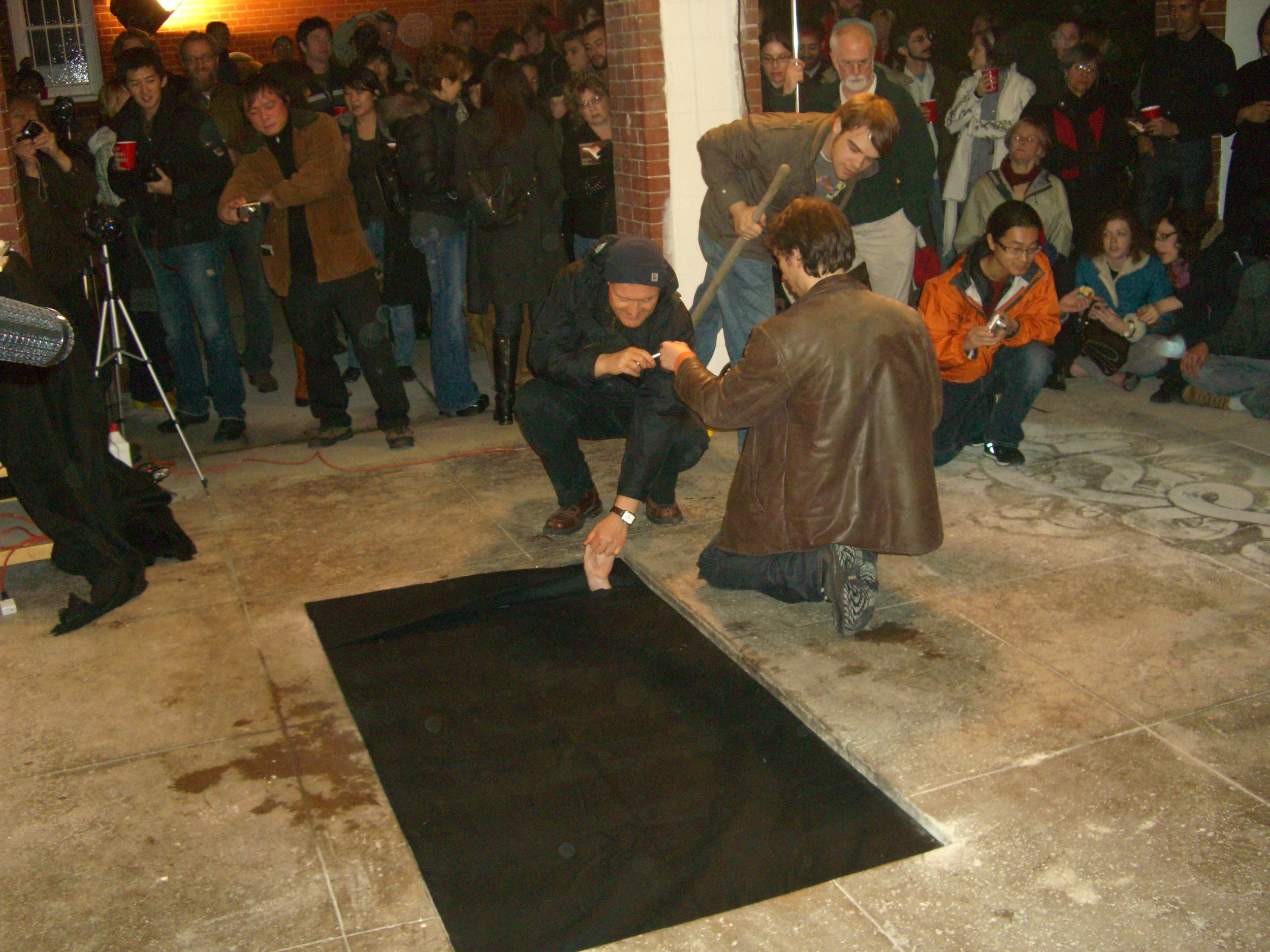 Calling A Stranger in the Hole by Scott Kildall for 100 Performances for the Hole, 2009