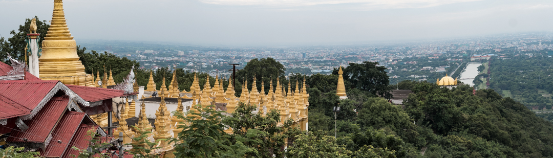 Mandalay Hill over looking Mandalay City.