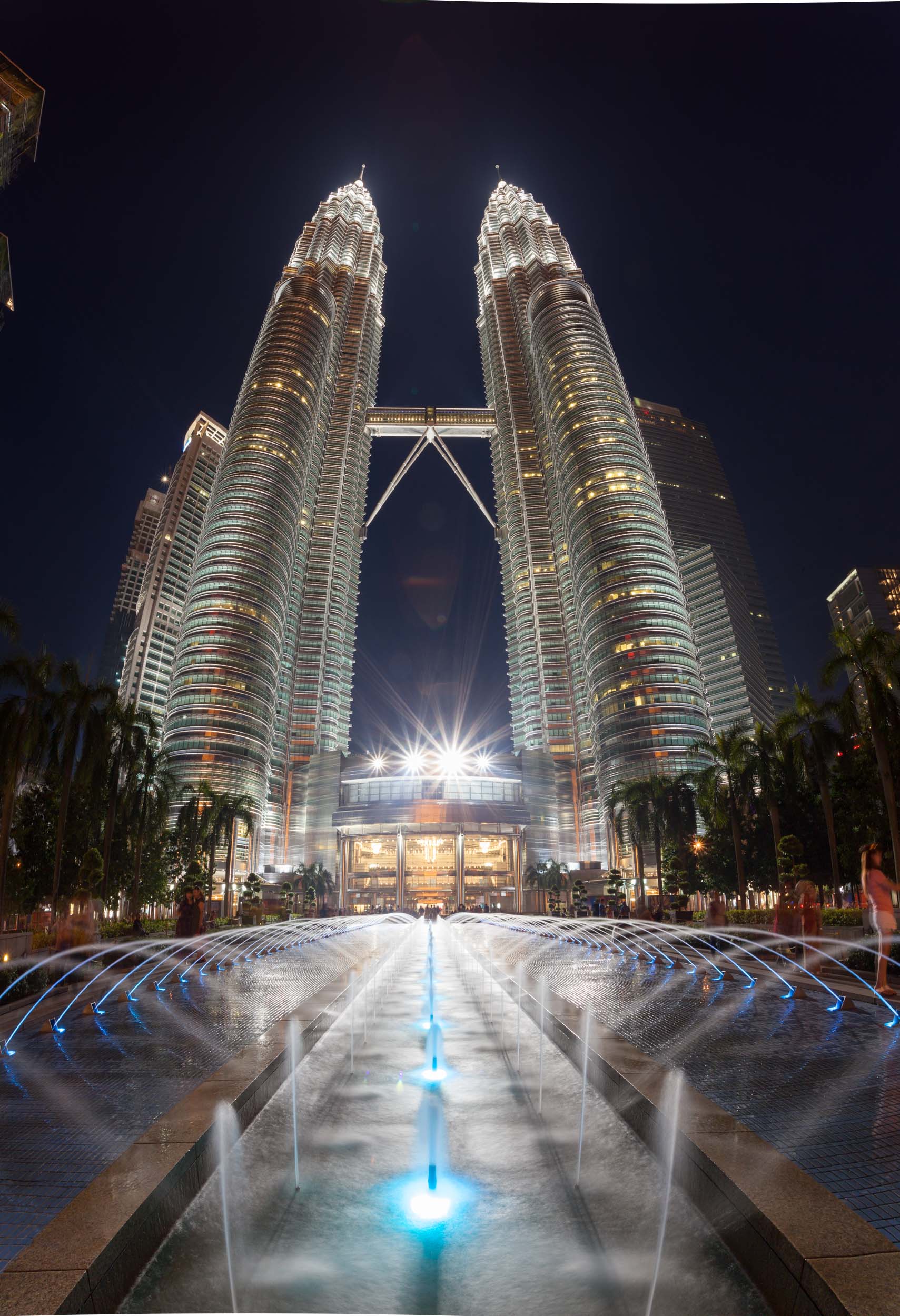 Vertical Wide Angled Panoramic. Yes there's distortion on the towers... But I like it.... Here it is