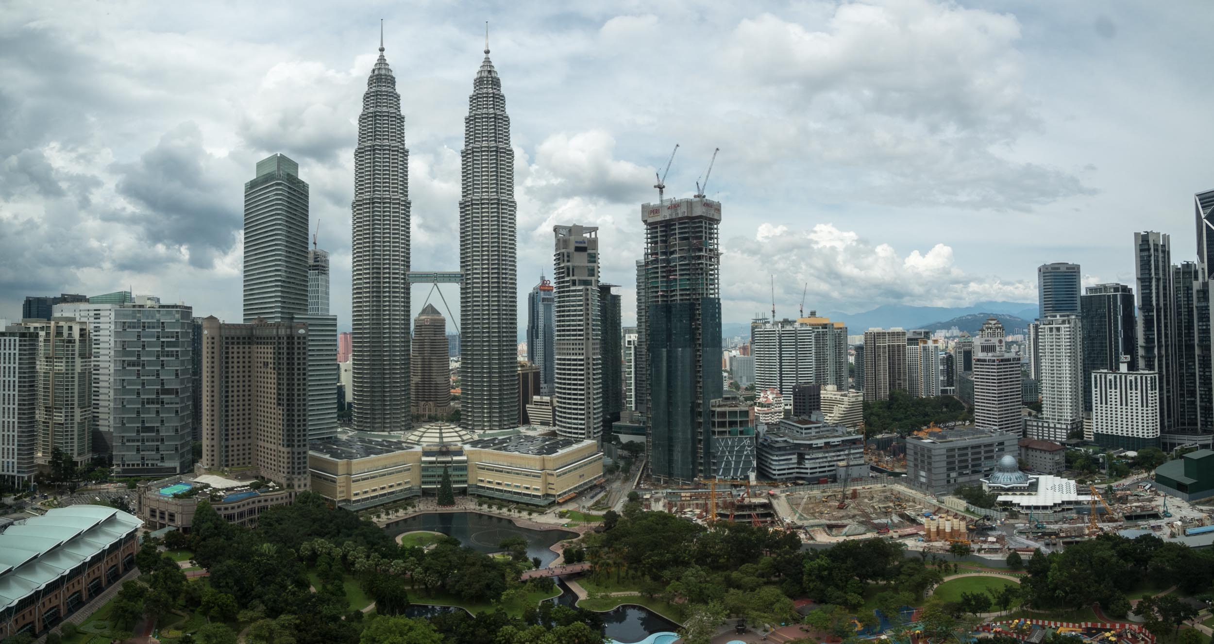 Daytime KL from the windows of the Sky Bar.