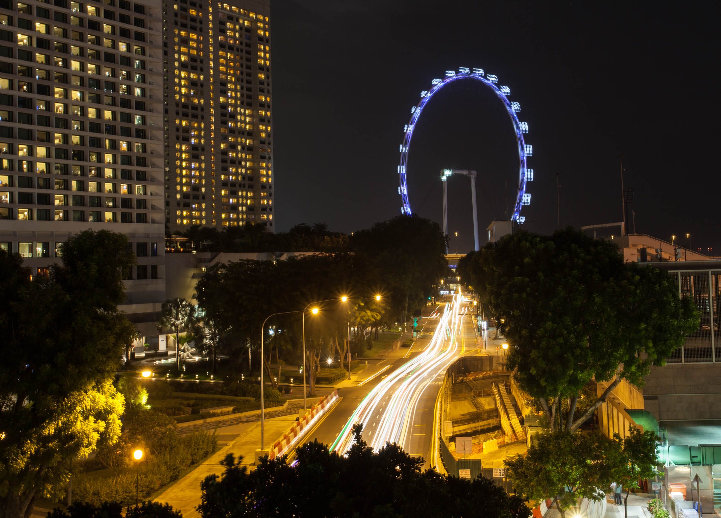 A different 'Over there'..... Which was kind of nice with the illuminated ferris wheel.