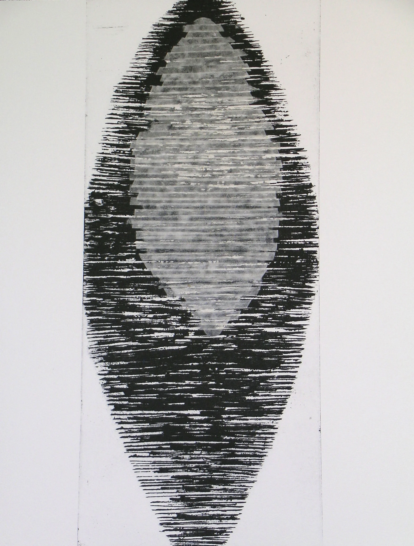  Forma escultórica 2006   Etching and collage / 69x56,50cm 