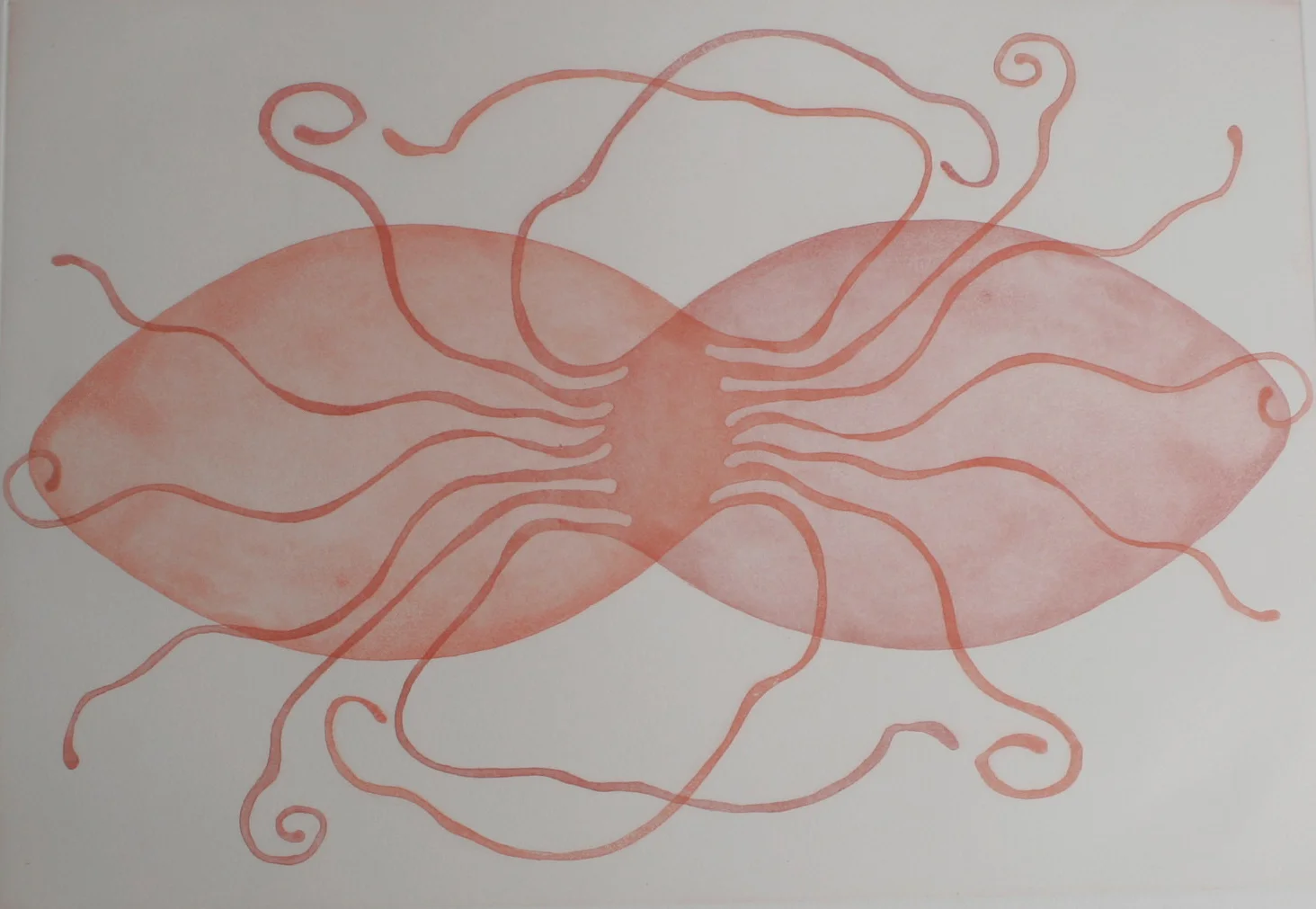  Elementos Marinos (doble pulpo) 2004  Lavis / 50x60cm 