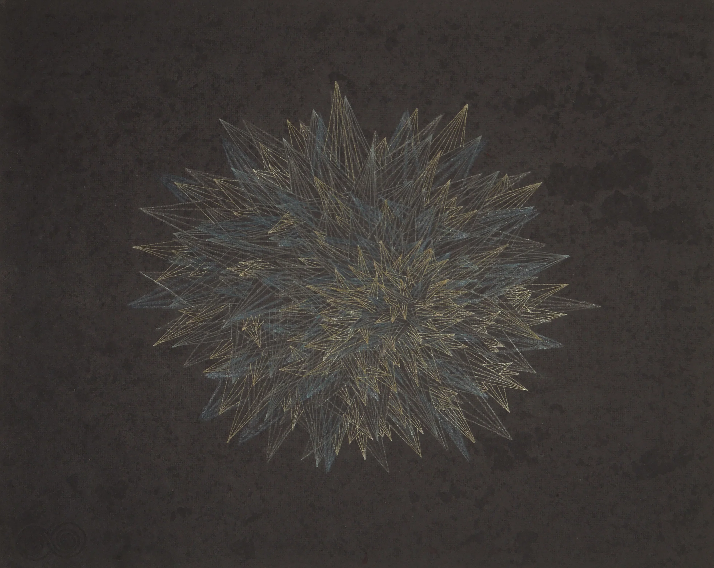  Crystallization 2014  Pen and pencil on handmade paper / 51x40,50cm 