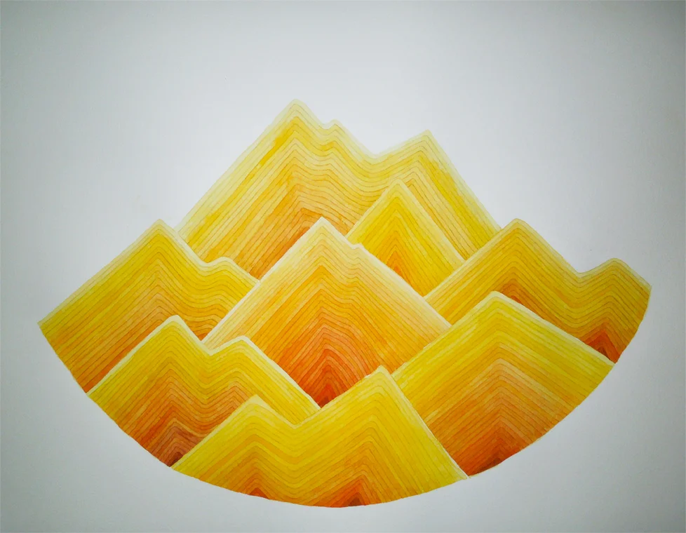  Illusion I 2015  Watercolour on paper / 56x71cm 