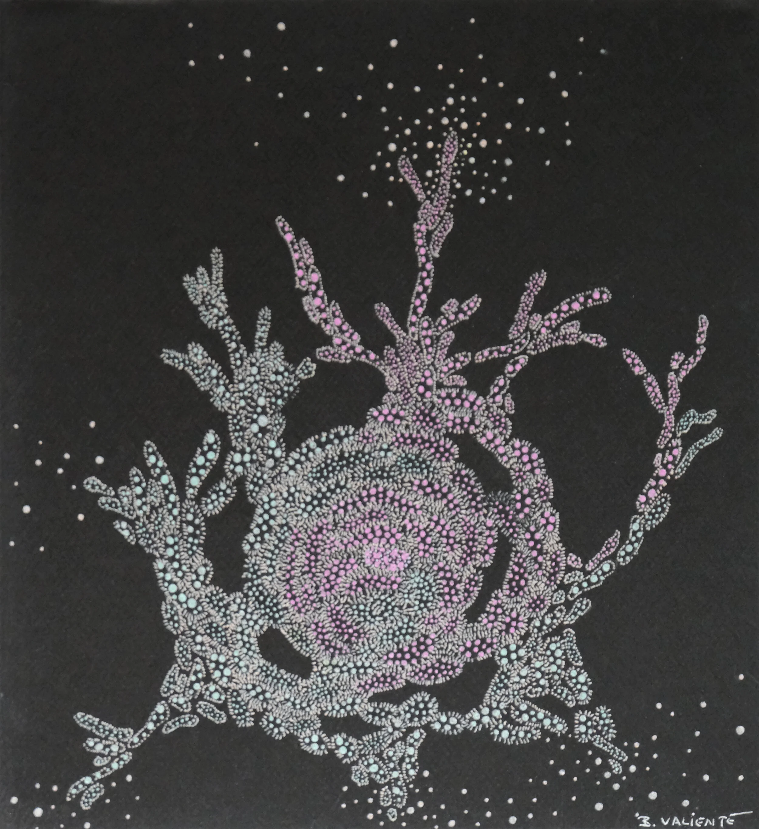  Coral II 2019  Pen on paper / 27x25 cm 