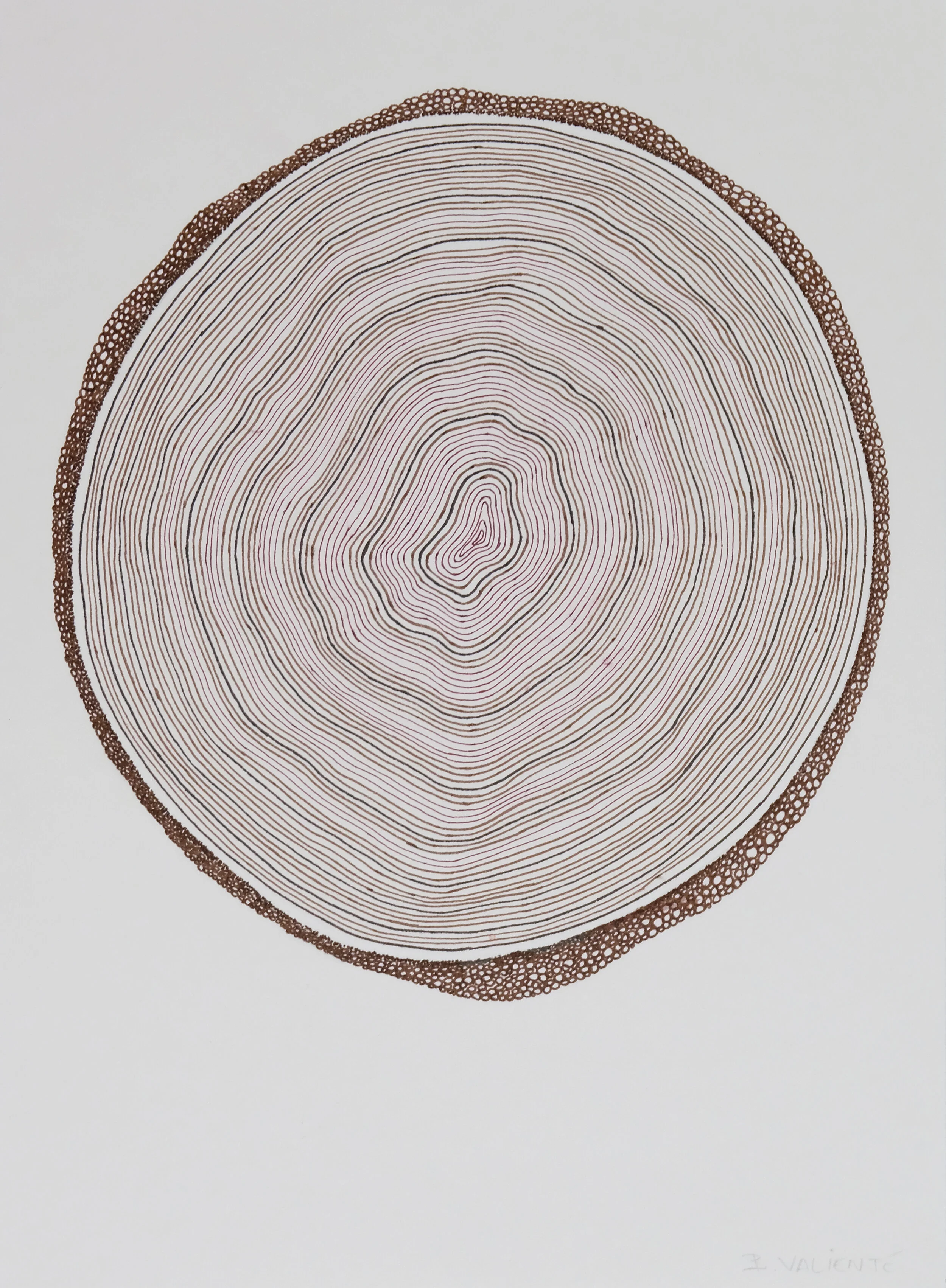  Poesía orgánica 2019  Pen on paper / 26x19 cm 