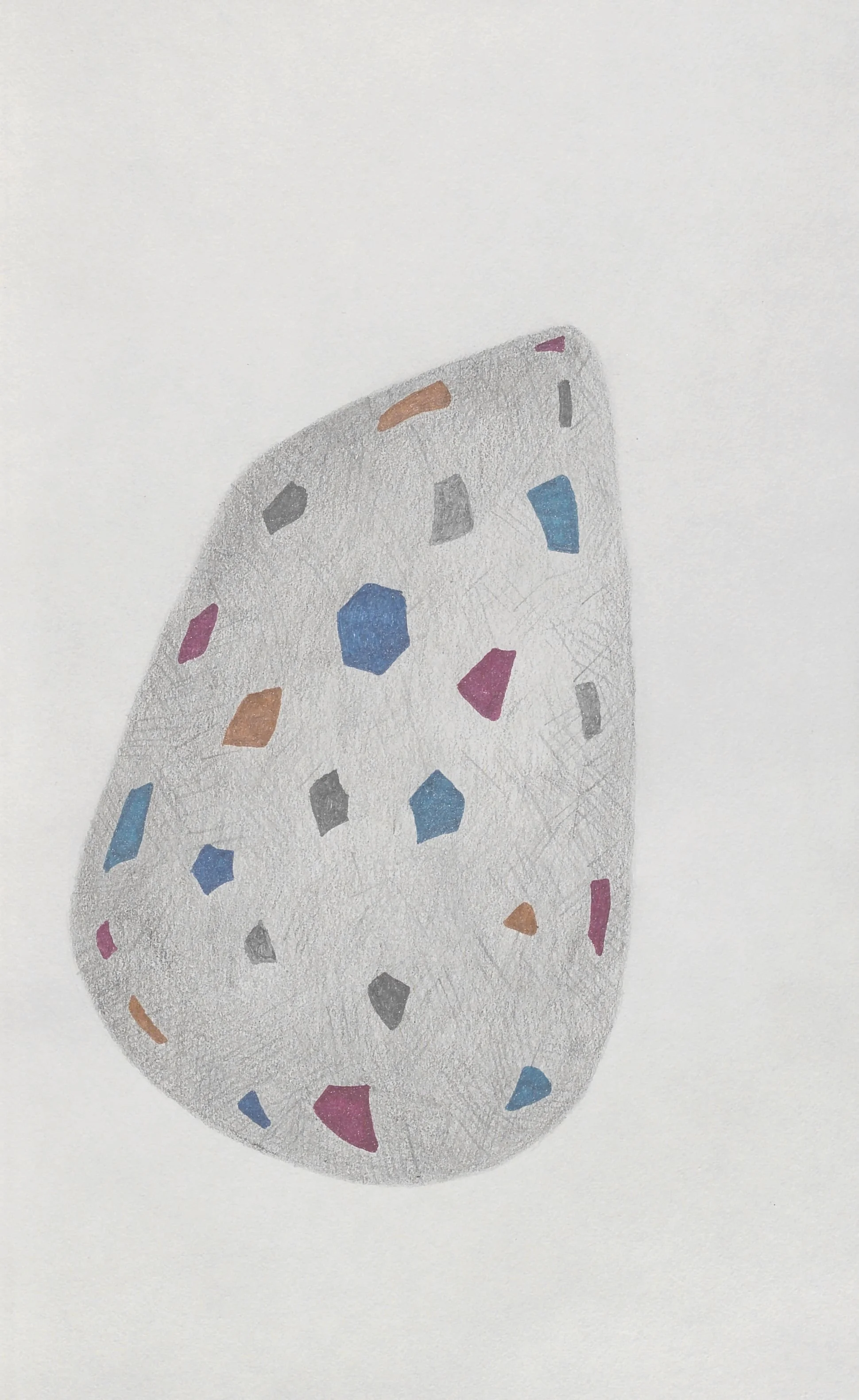  Little treasure 7 2020  Pencil and pen on paper / 21x14 cm 