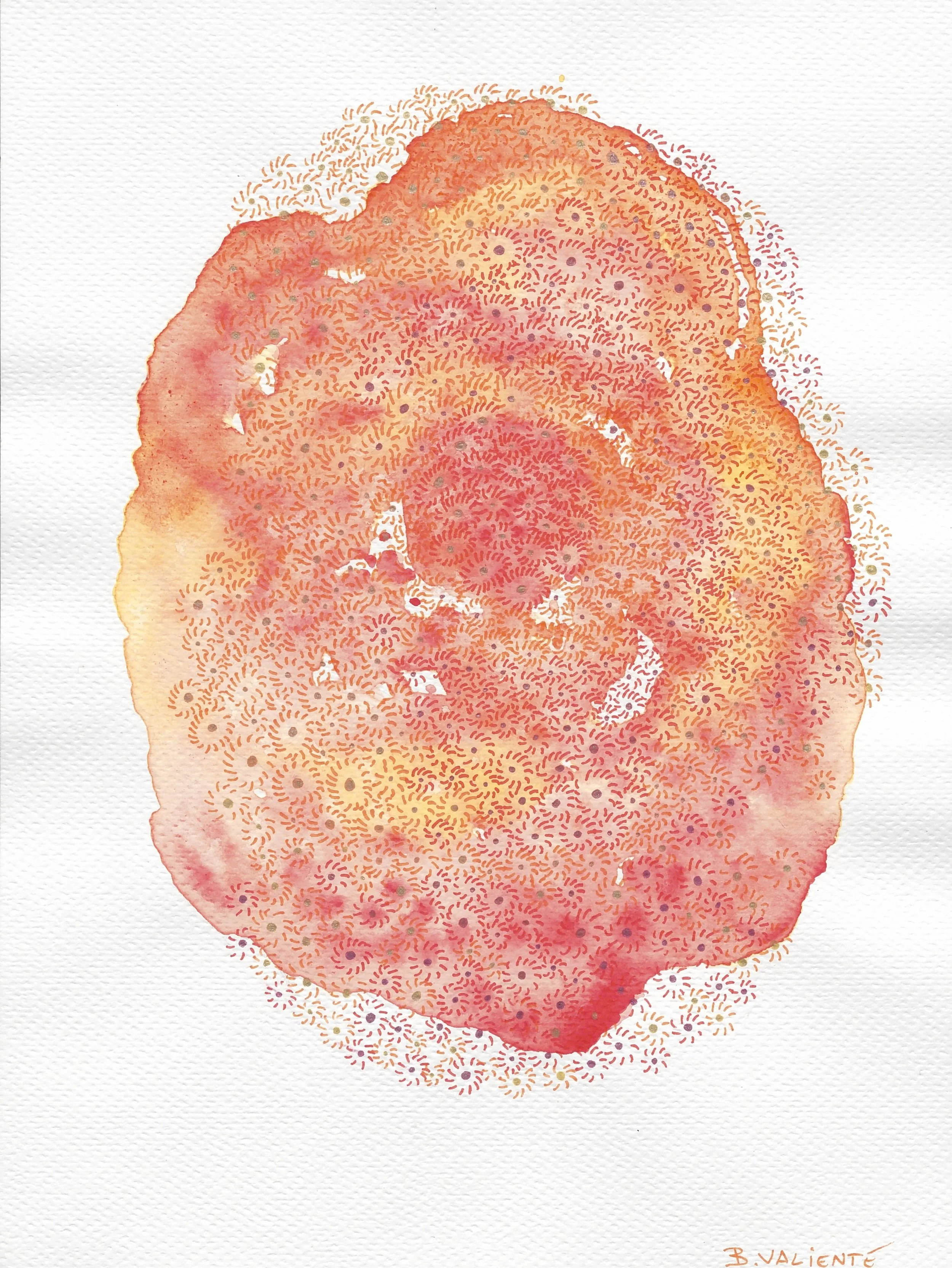  Organism I 2019  Watercolour and pen on paper / 24x18 cm 