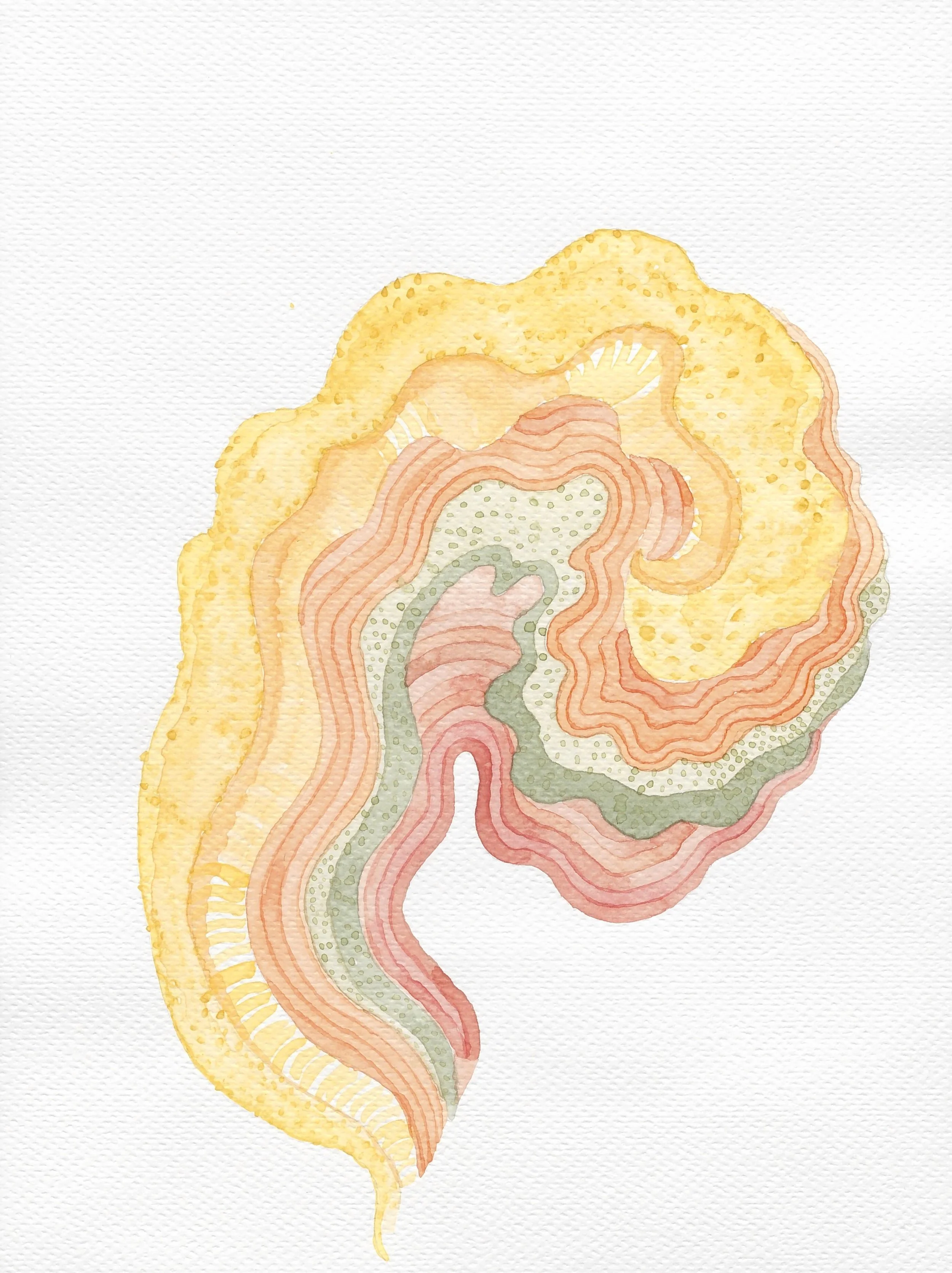  Organism IV 2023  Watercolour on paper / 24x18 cm 