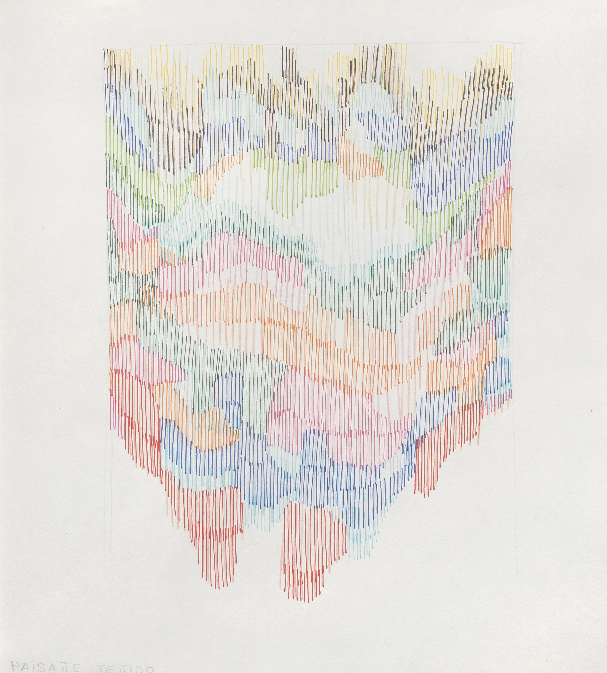  Paisaje tejido 2021  Pen on paper / 22x24 cm 